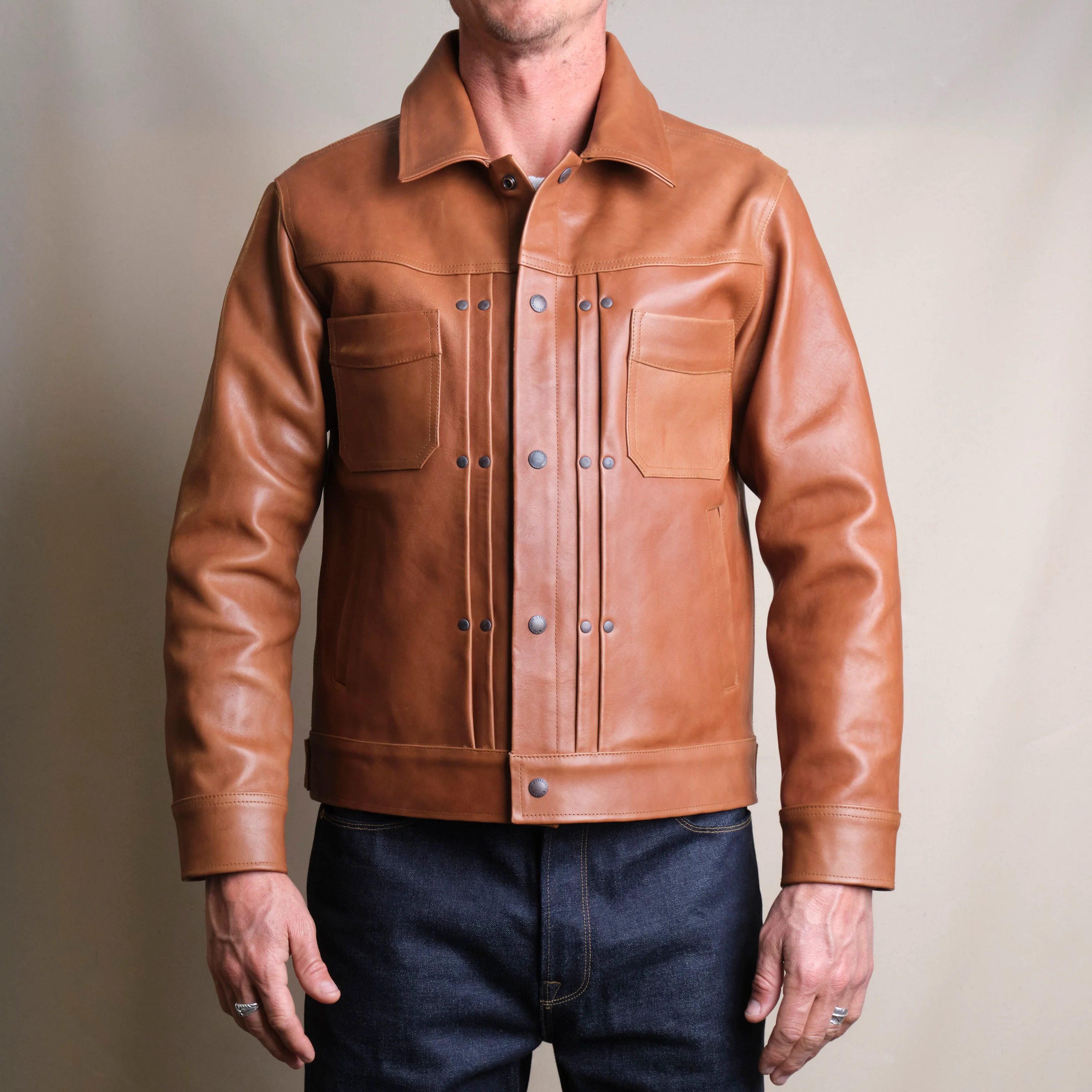 Riders Jacket Maryam Tannery Brown Horsehide - Image 2