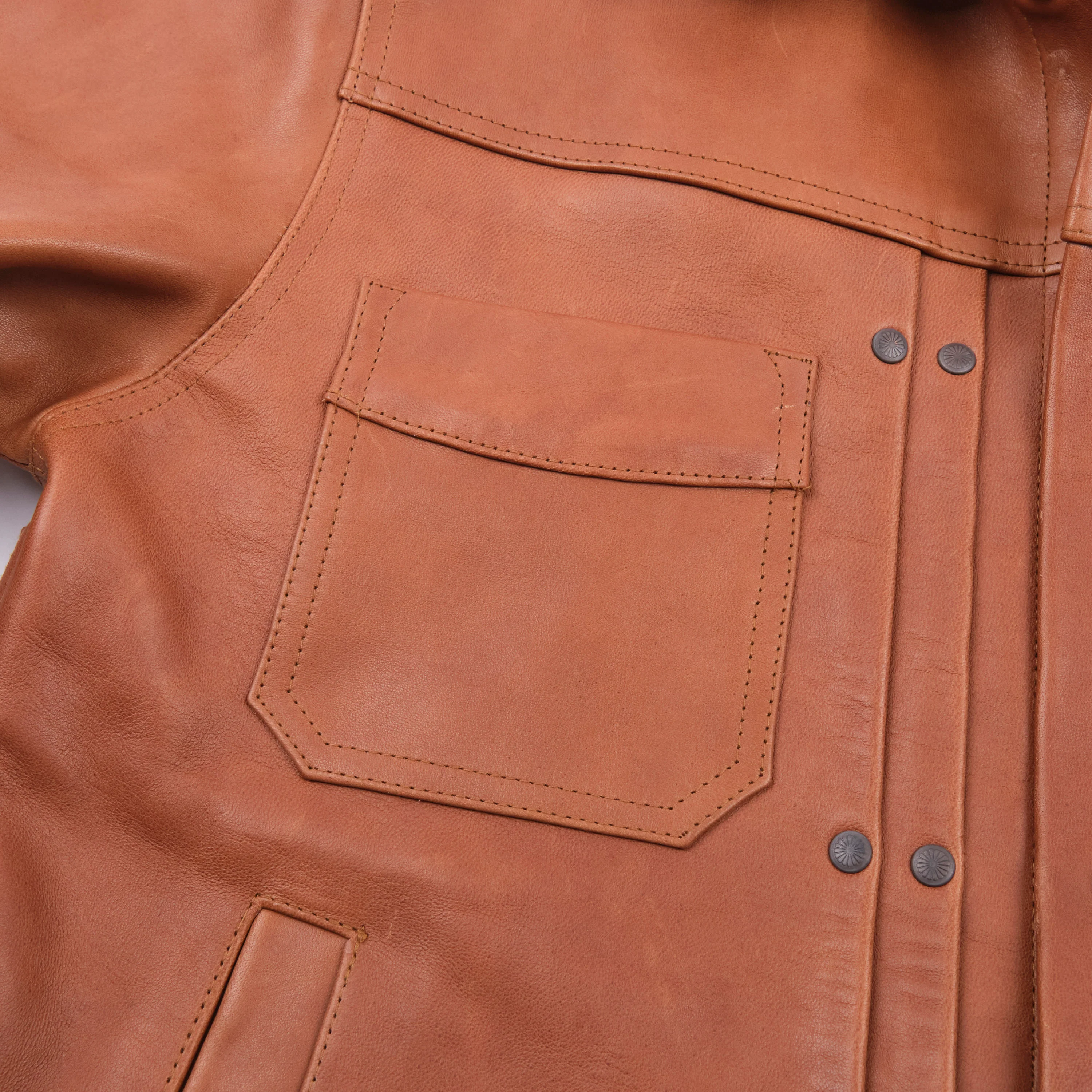 Riders Jacket Maryam Tannery Brown Horsehide - Image 4