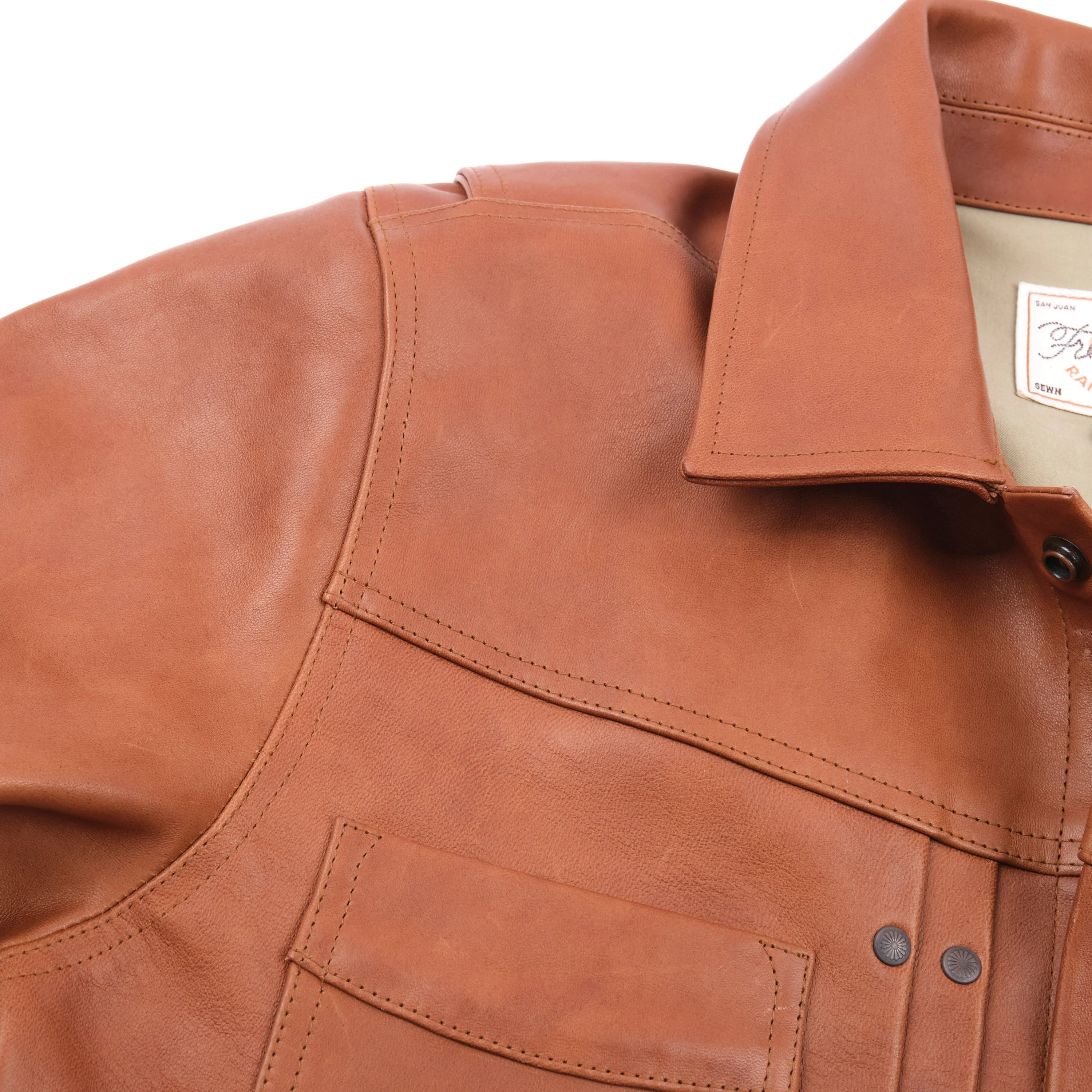 Riders Jacket Maryam Tannery Brown Horsehide - Image 9