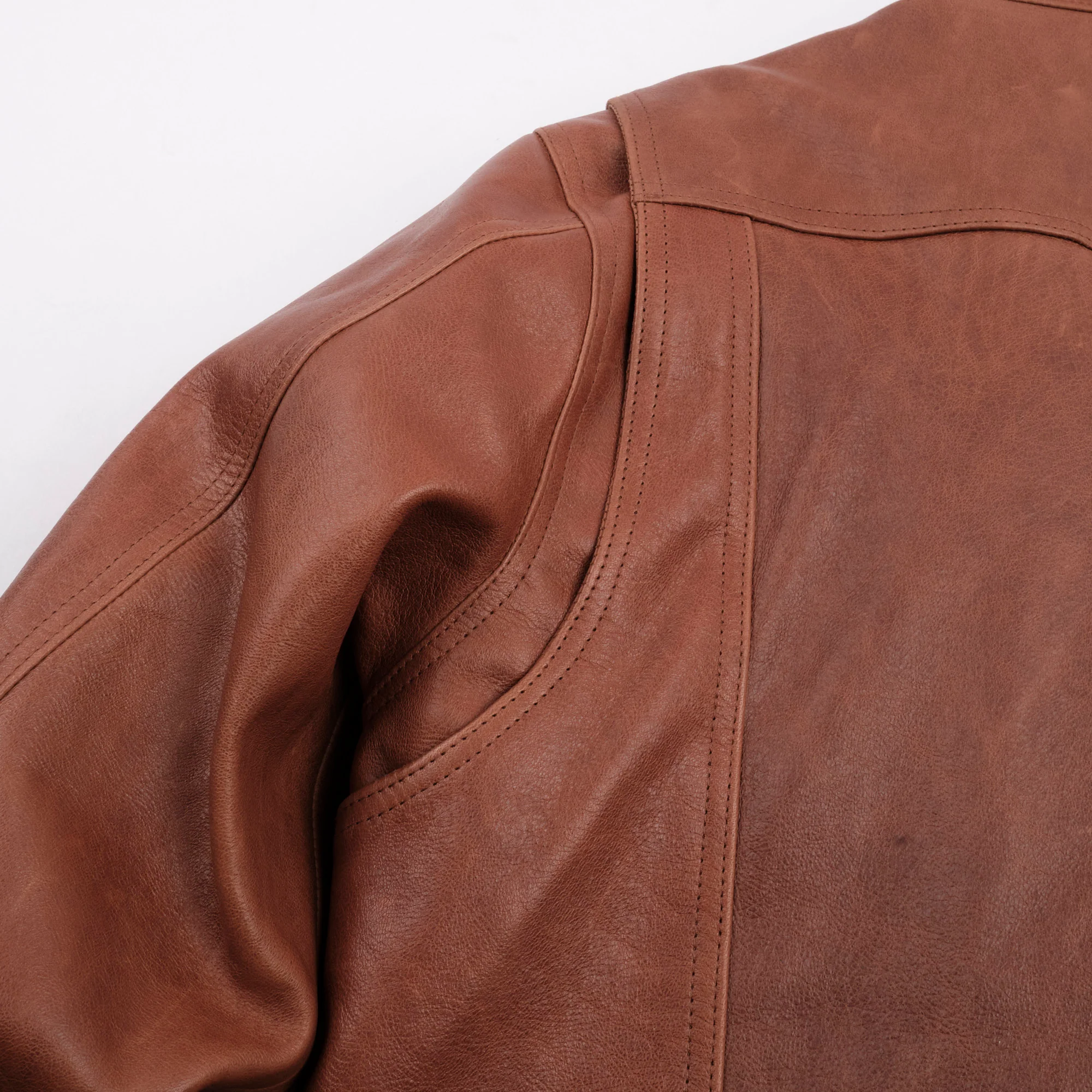 Riders Jacket Tobacco Horsehide - Image 11