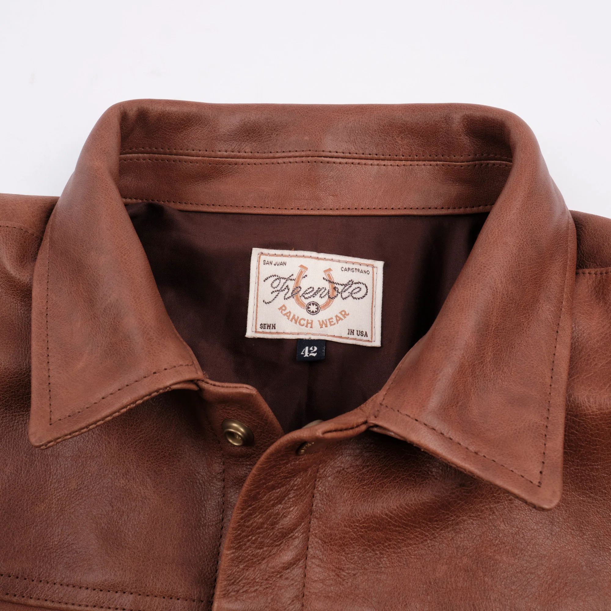 Riders Jacket Tobacco Horsehide - Image 3