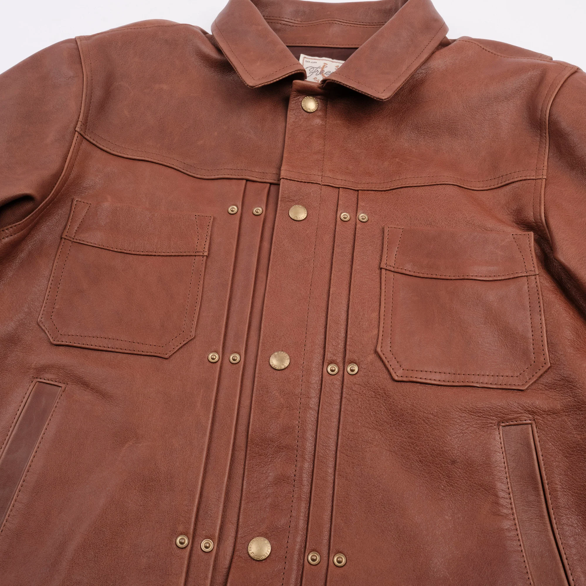 Riders Jacket Tobacco Horsehide - Image 4