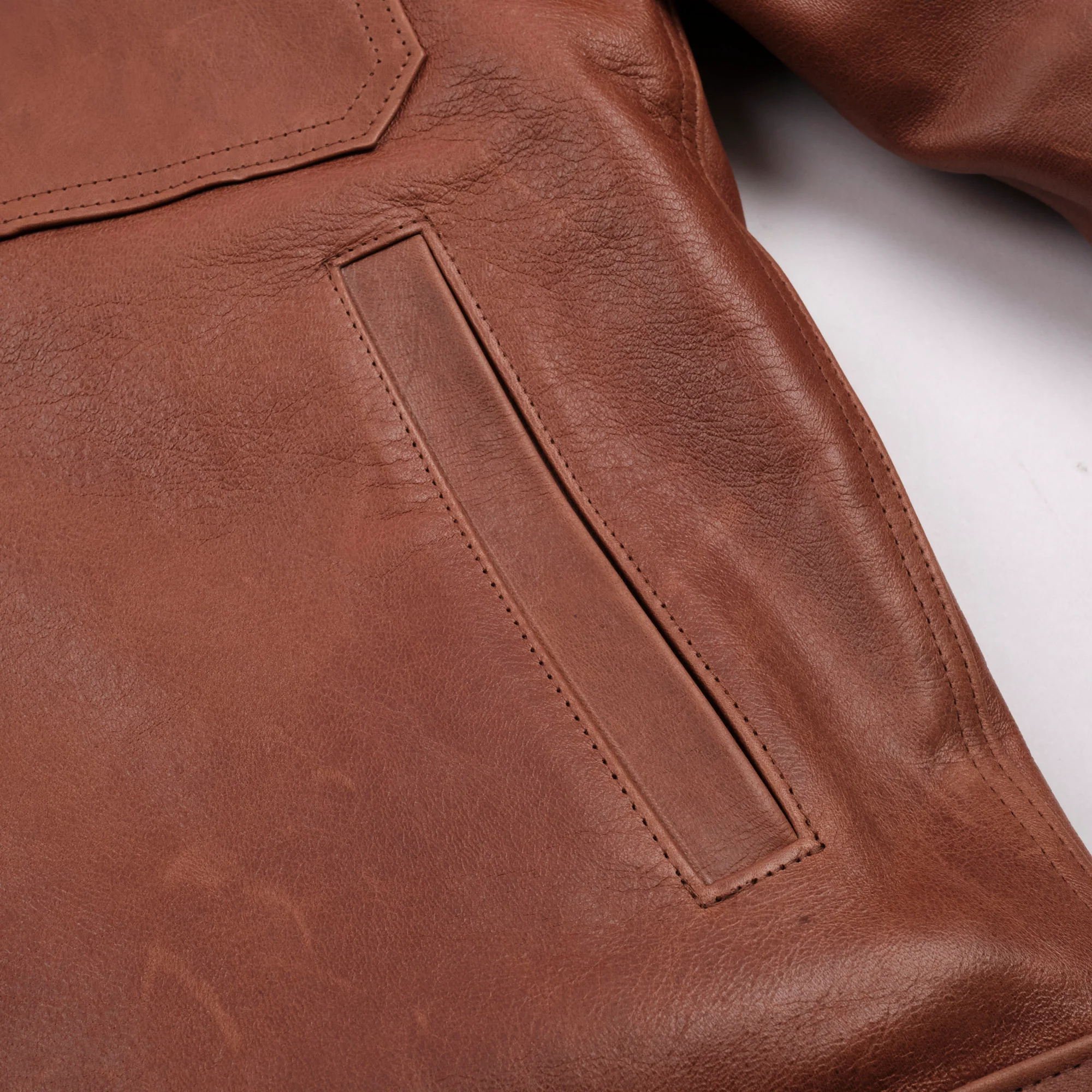 Riders Jacket Tobacco Horsehide - Image 9