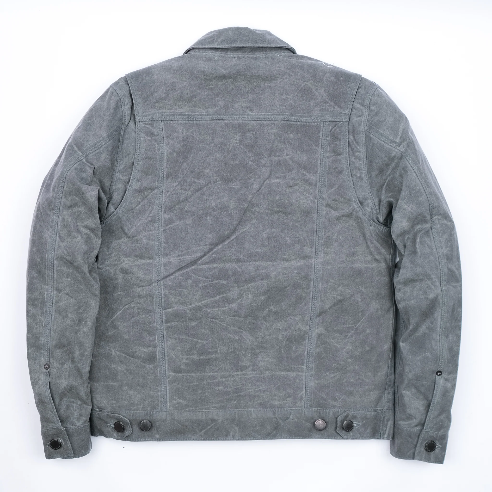 Riders Jacket Waxed Canvas <span> Charcoal</span> - Image 10