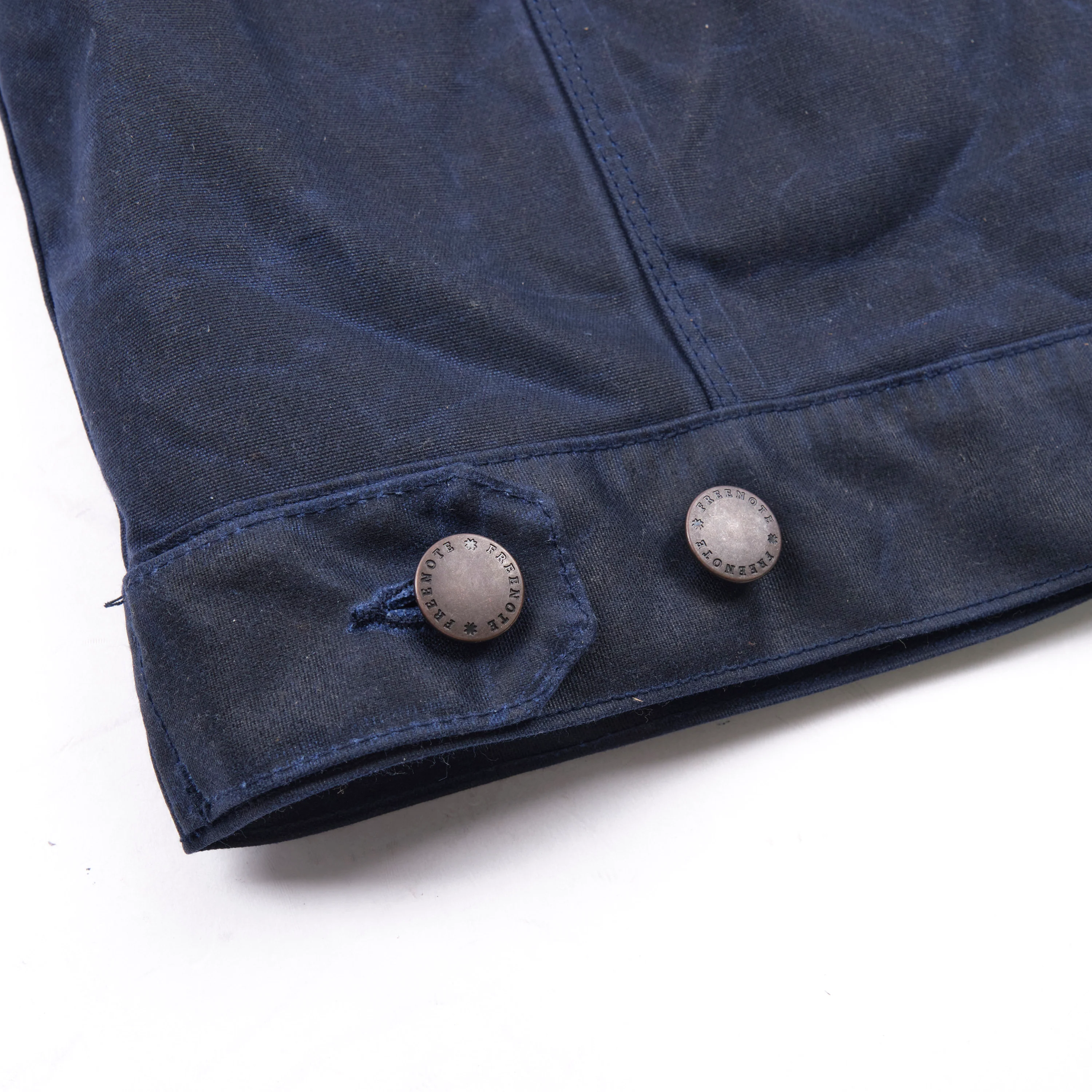 Riders Jacket Waxed Canvas Navy - Image 10