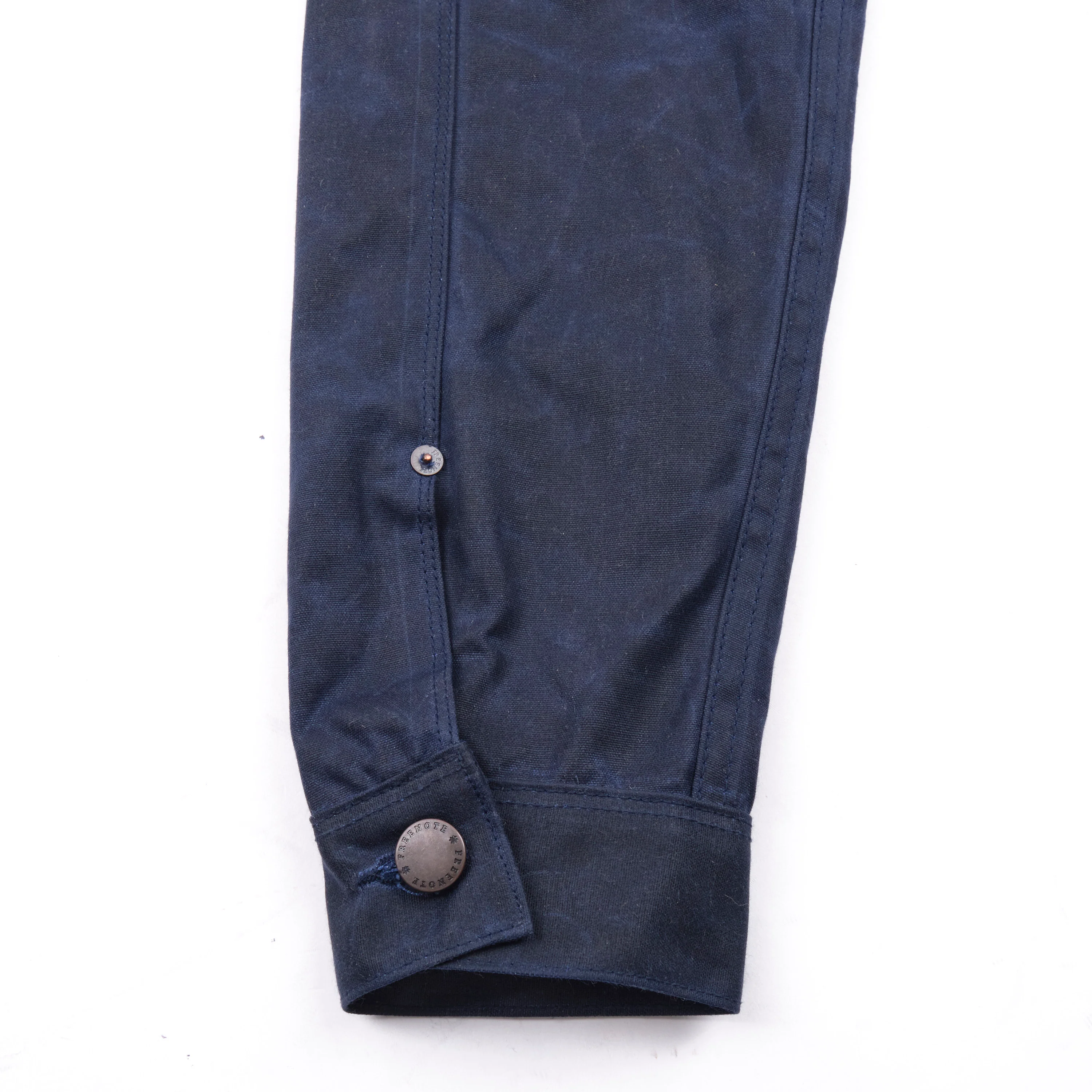 Riders Jacket Waxed Canvas Navy - Image 11