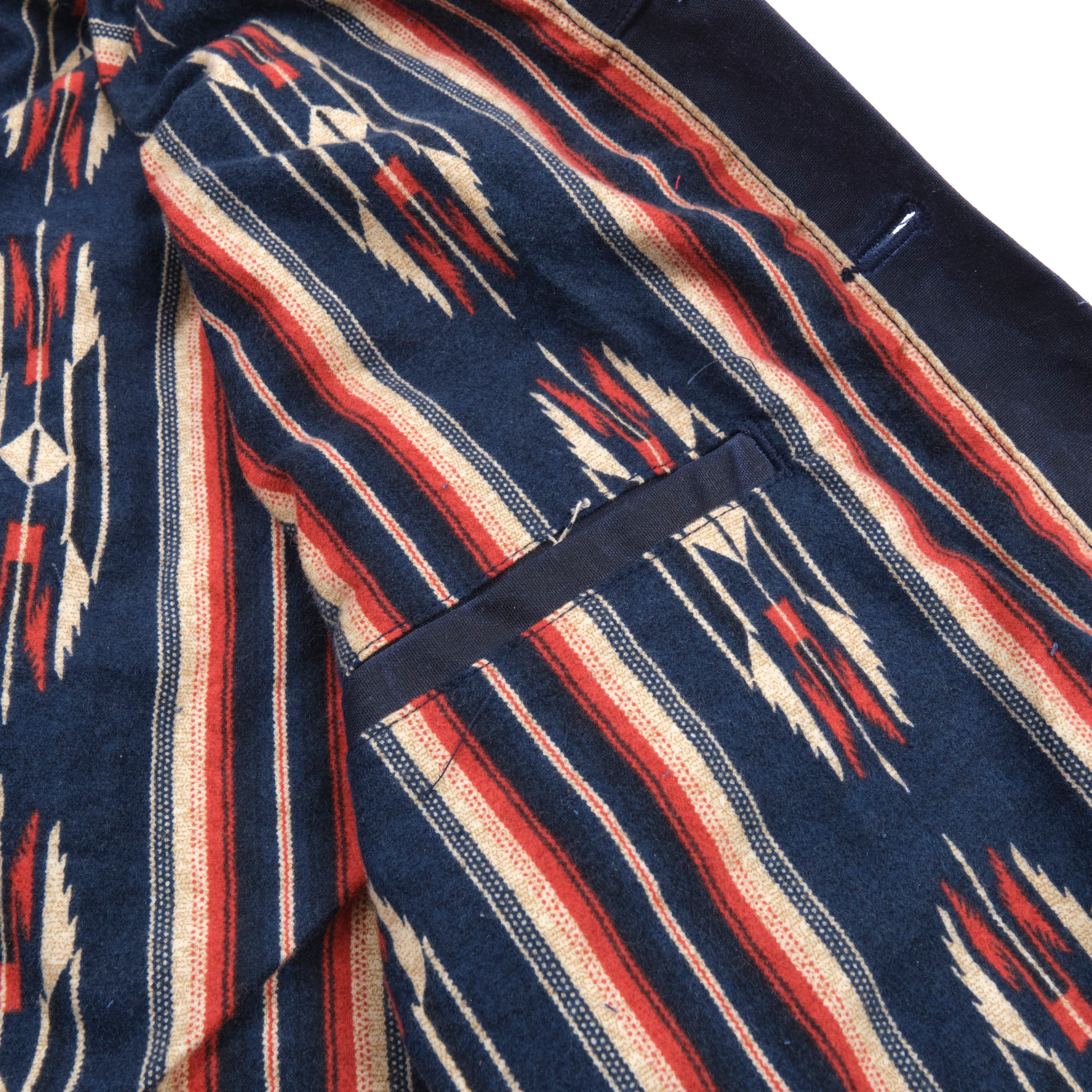 Riders Jacket Waxed Canvas Navy - Image 8