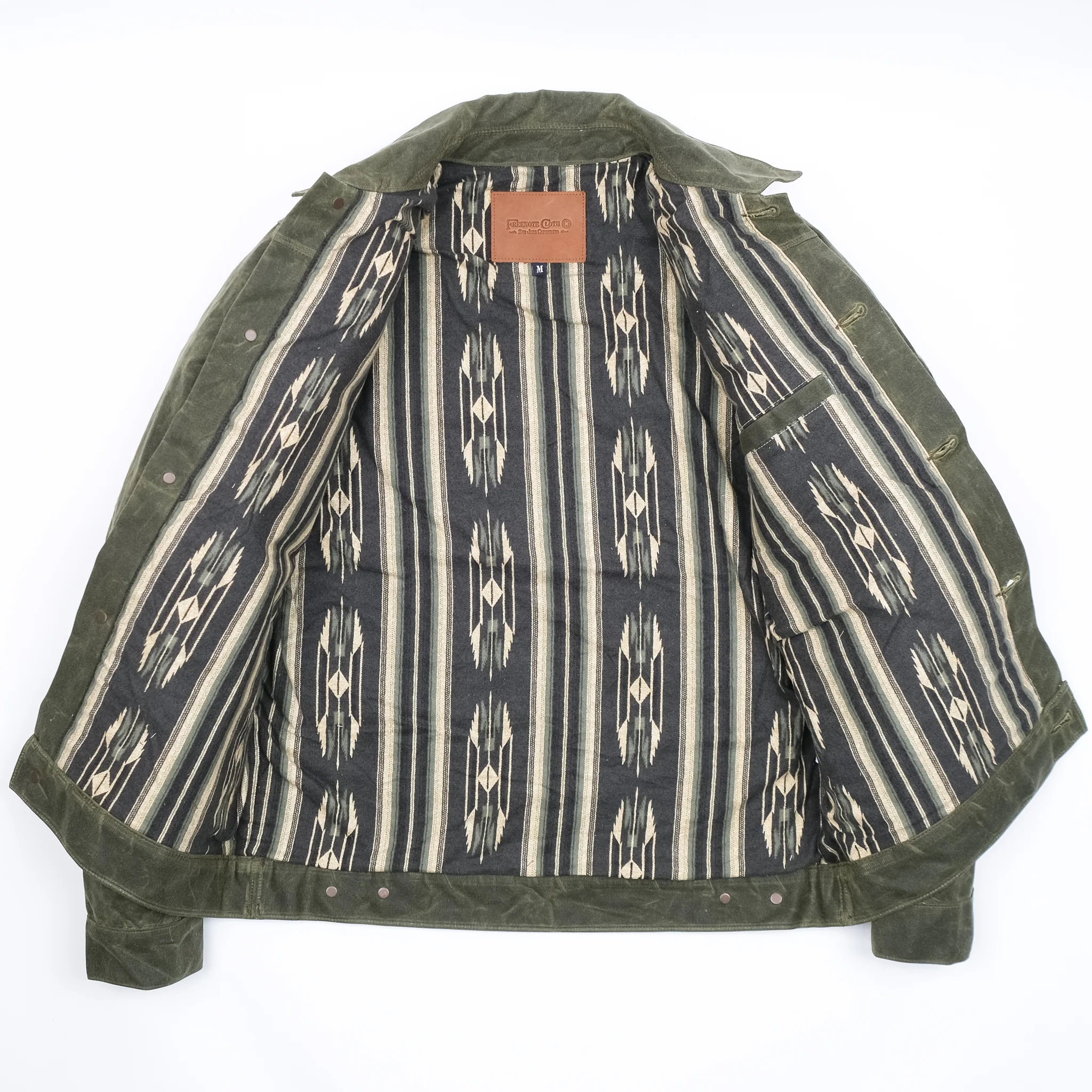 Riders Jacket Waxed Canvas <span> Olive</span> - Image 12