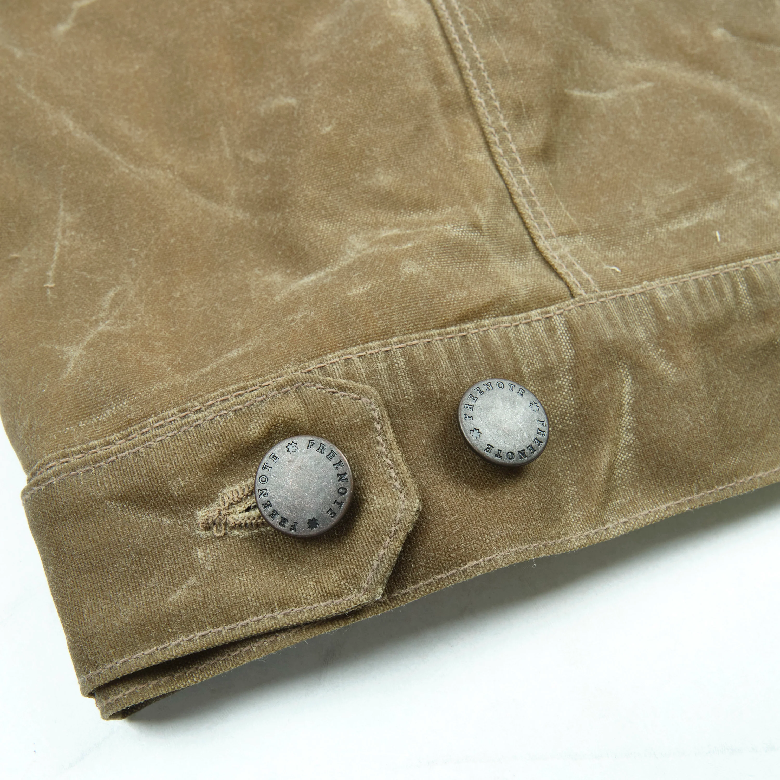 Riders Jacket Waxed Canvas Tobacco Purple Interior - Image 11