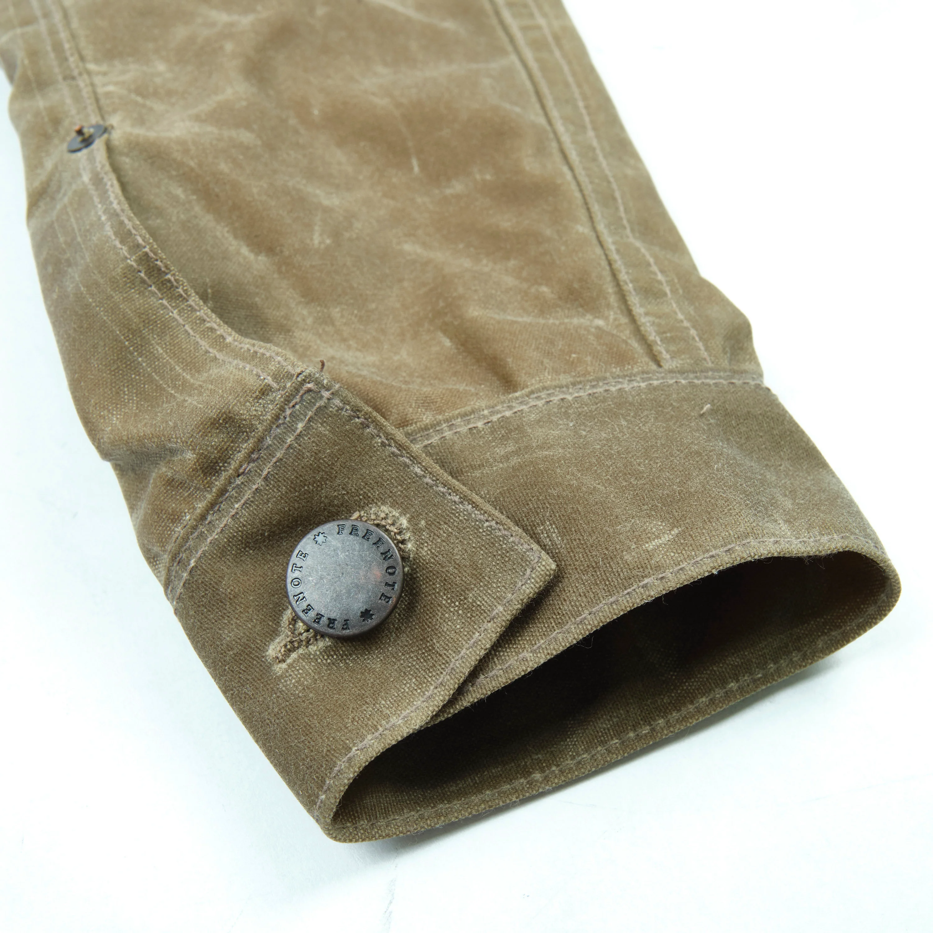 Riders Jacket Waxed Canvas Tobacco Purple Interior - Image 12