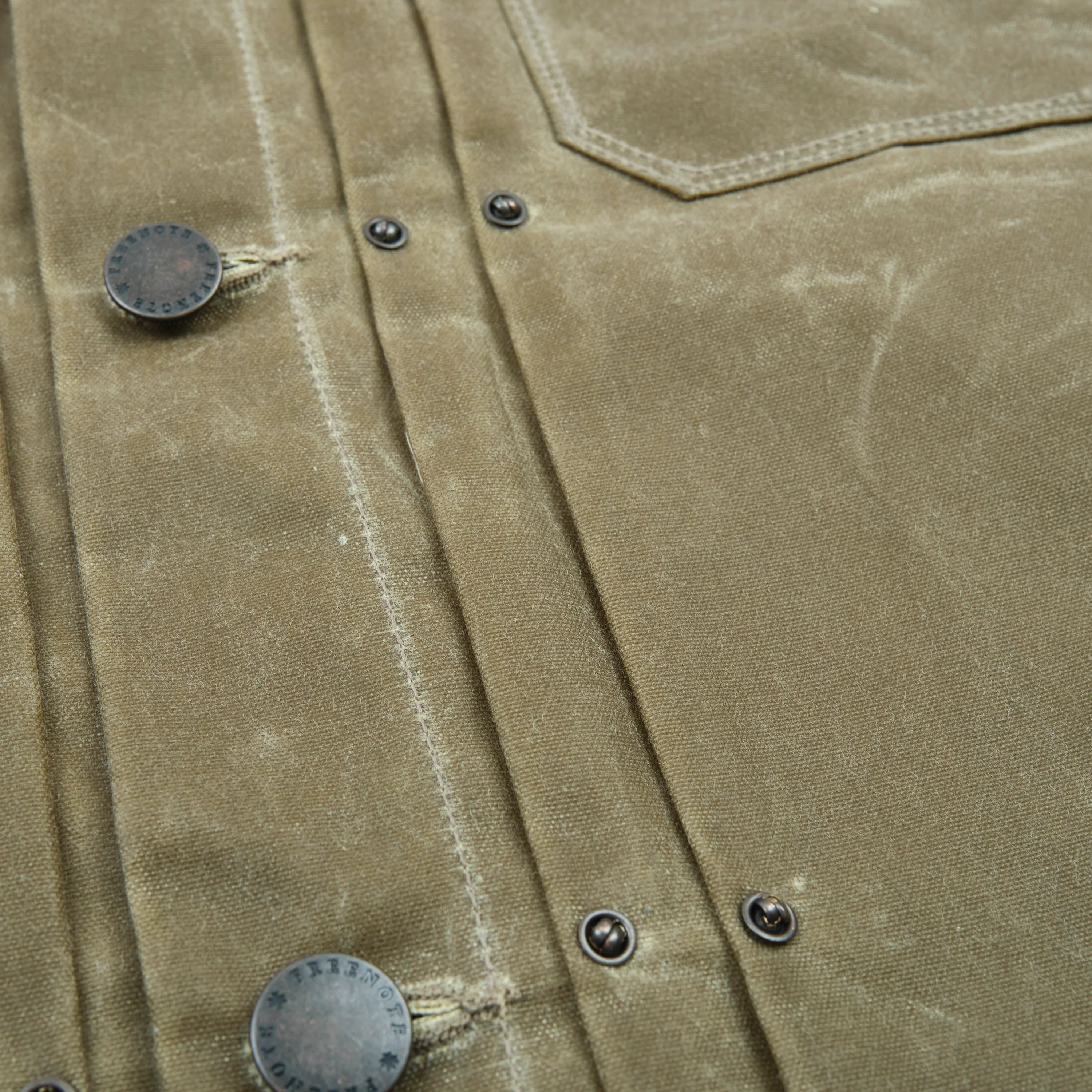 Riders Jacket Waxed Canvas Tobacco Purple Interior - Image 6