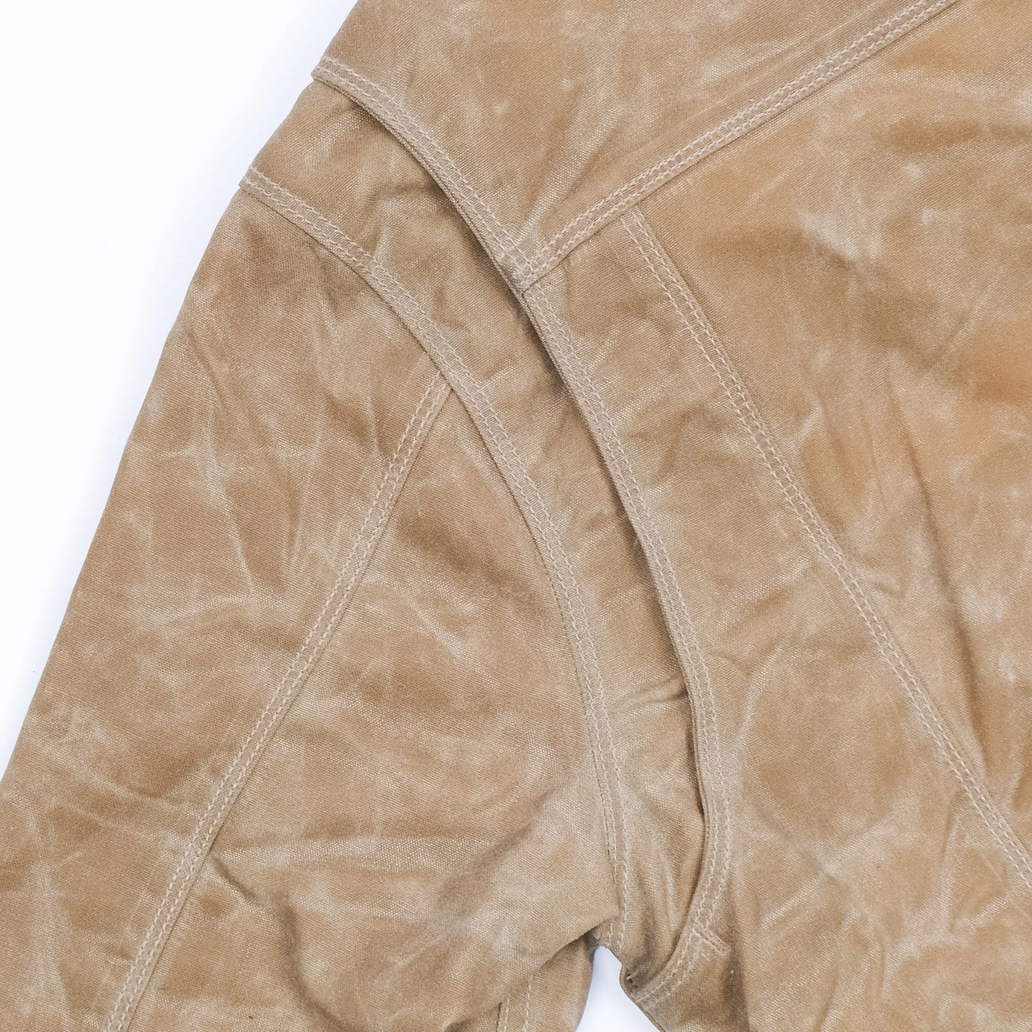 Riders Jacket Waxed Canvas <span>Tumbleweed Red Interior</span> - Image 9