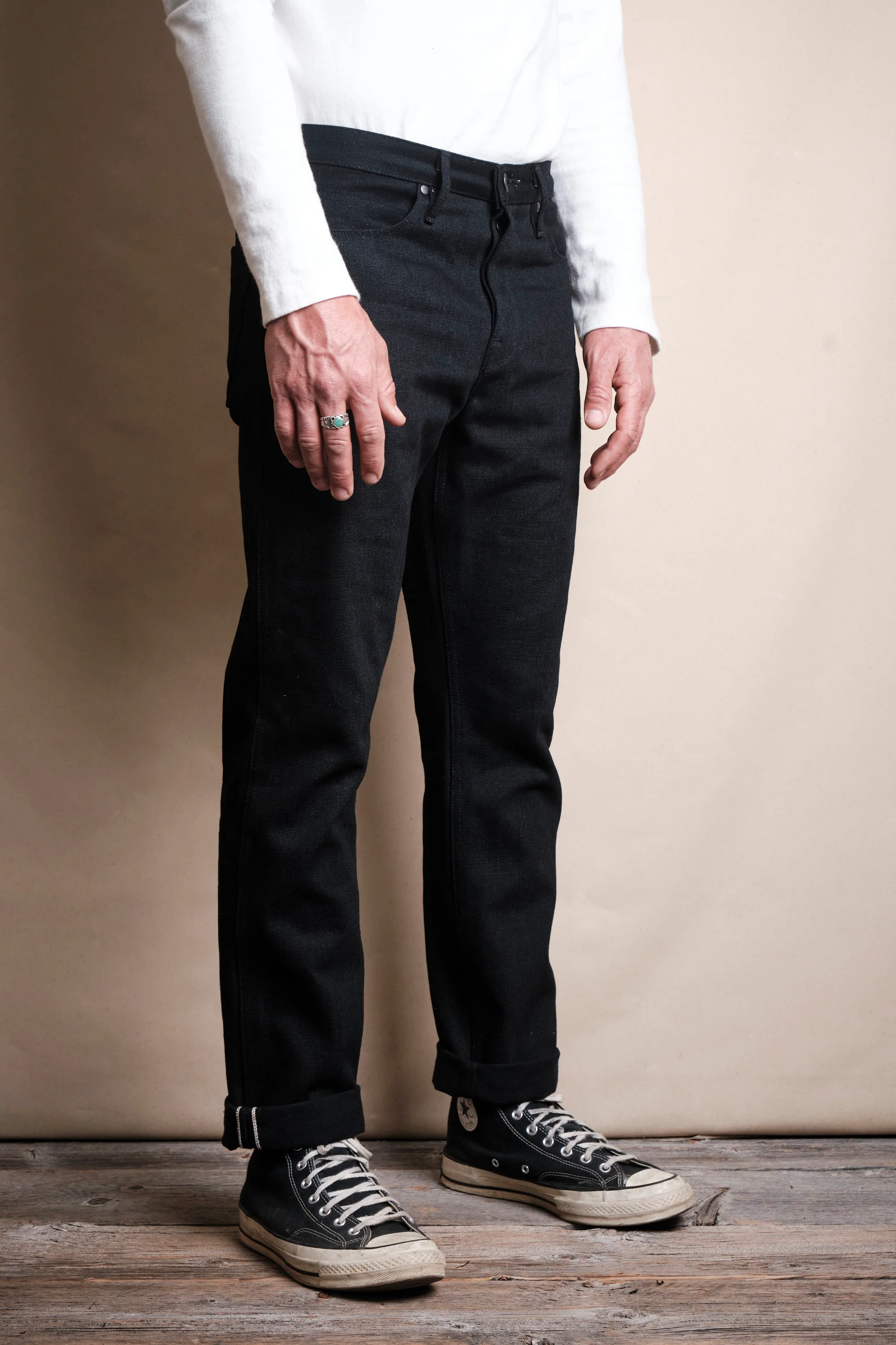 Rios <span>Raw 17 Ounce Black Denim</span> - Image 3