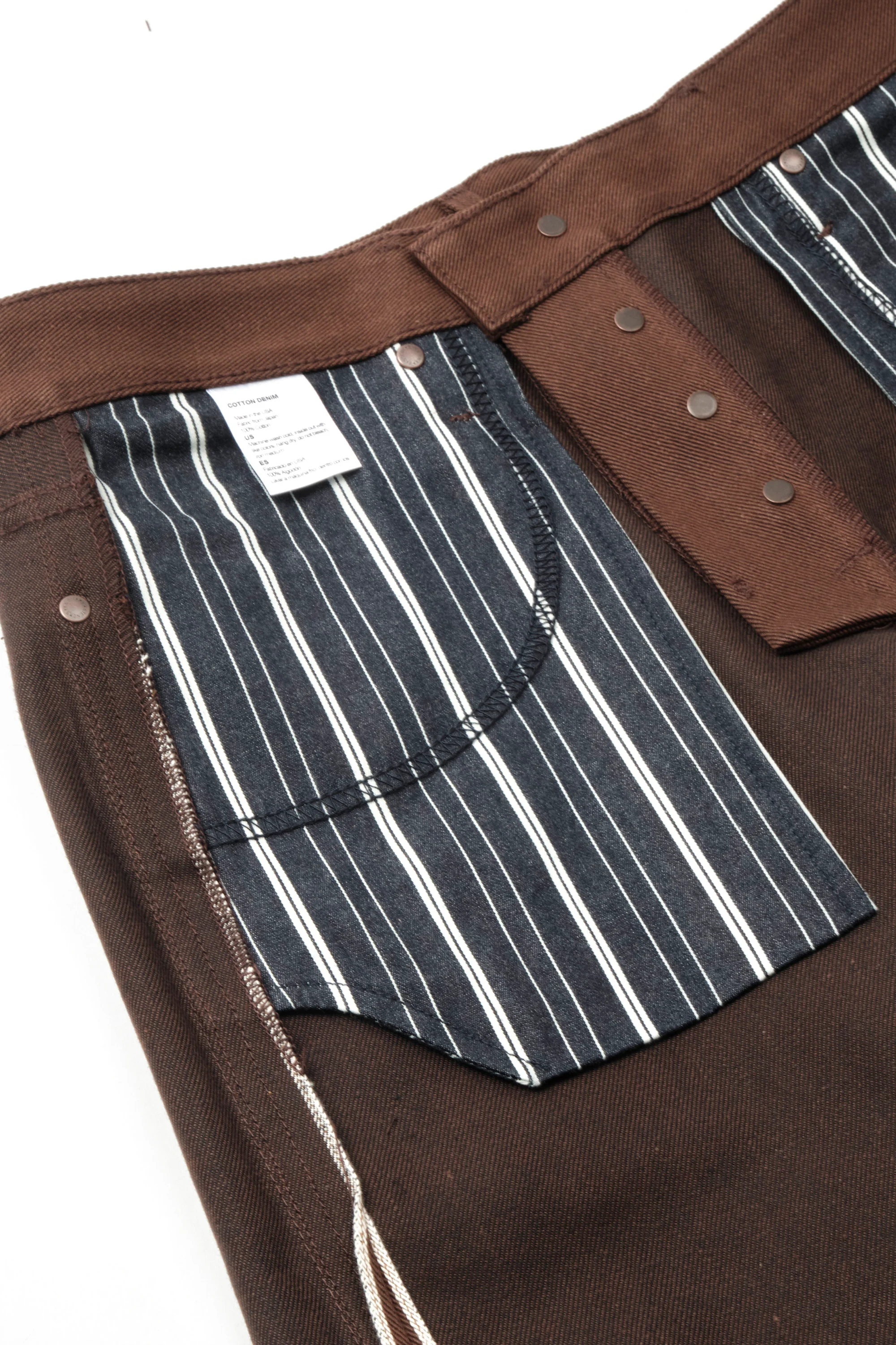 Rios 15 Ounce Dark Brown Denim - Image 17