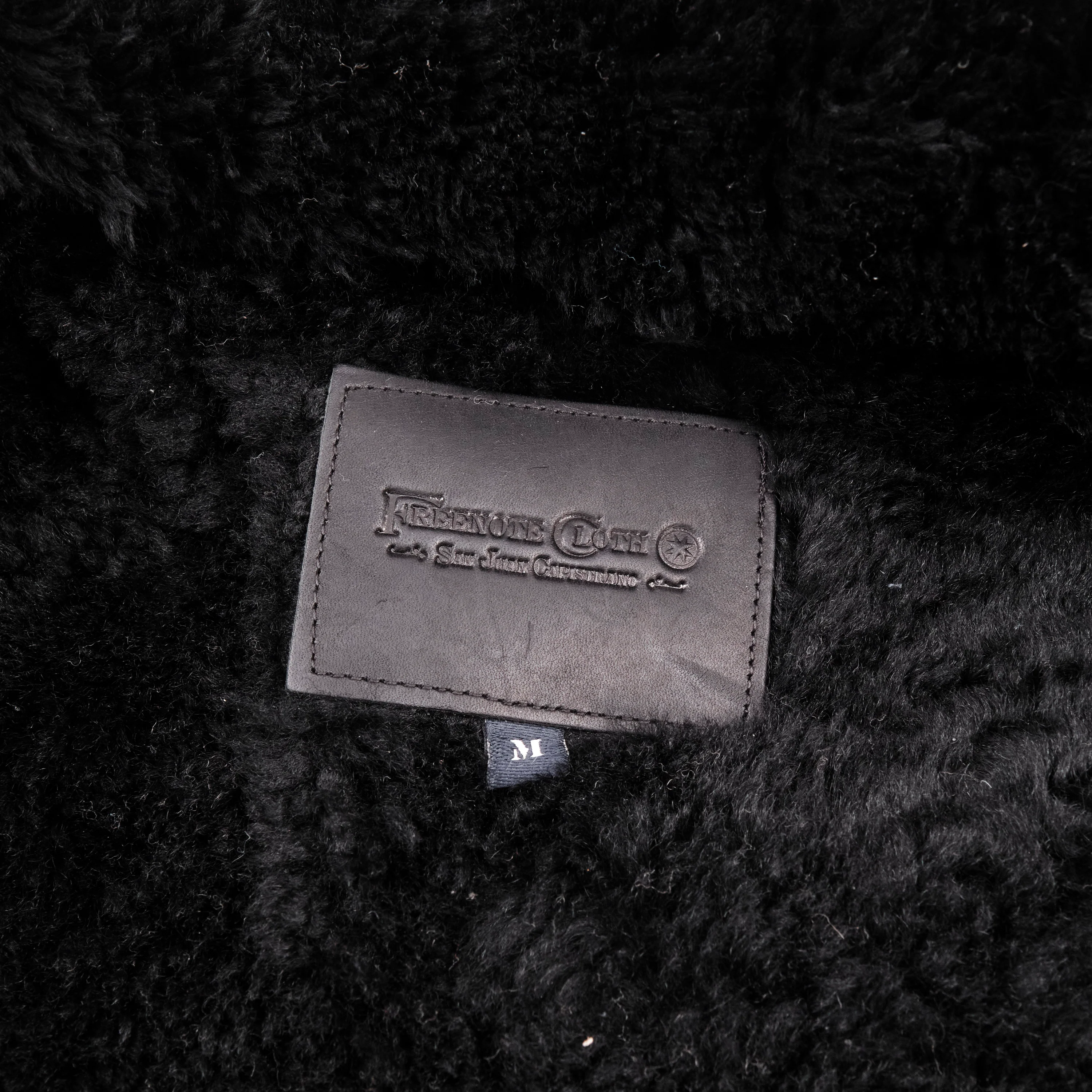 RJ-2 Waxed Canvas 20 Ounce Black Shearling - Image 2
