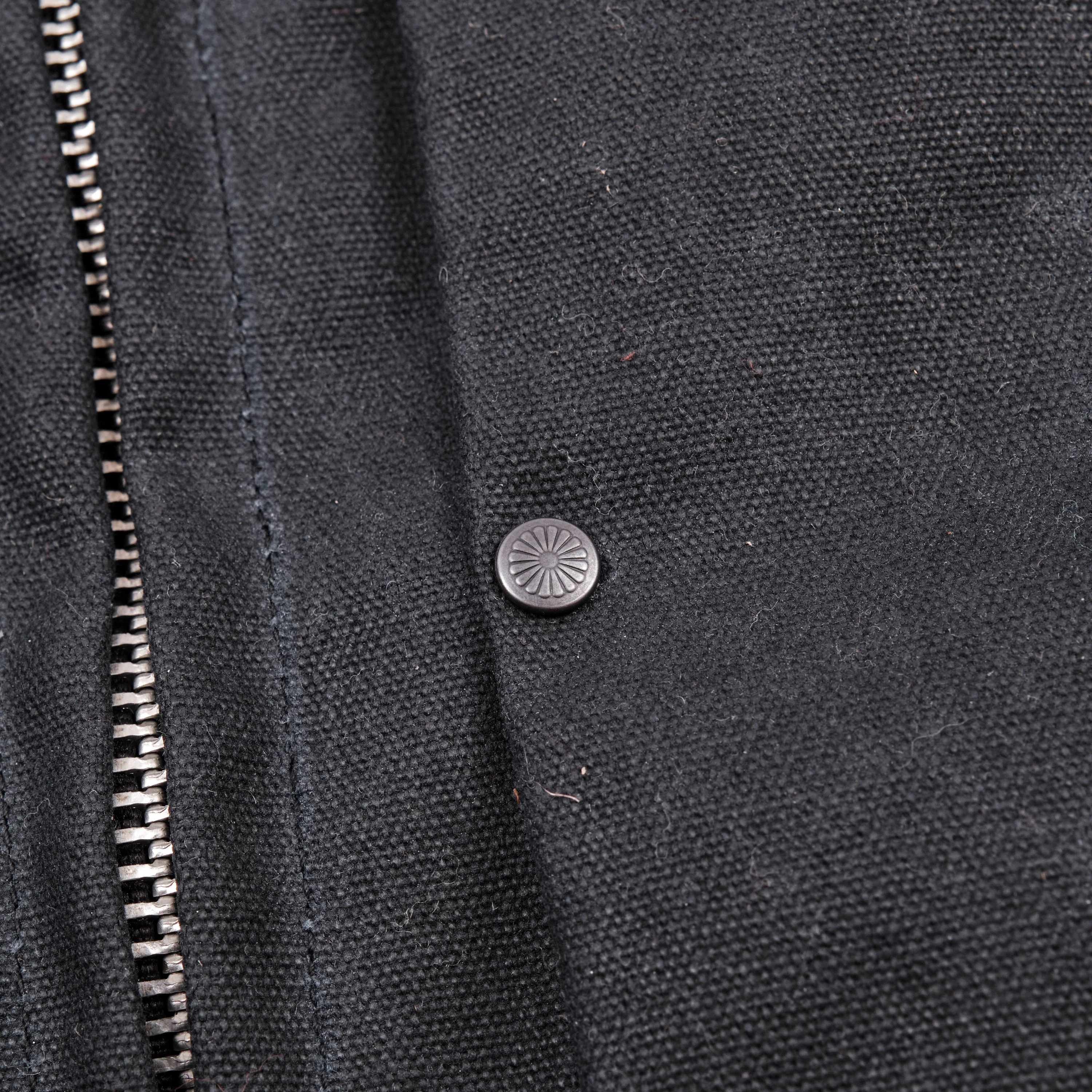 RJ-2 Waxed Canvas 20 Ounce Black Shearling - Image 5