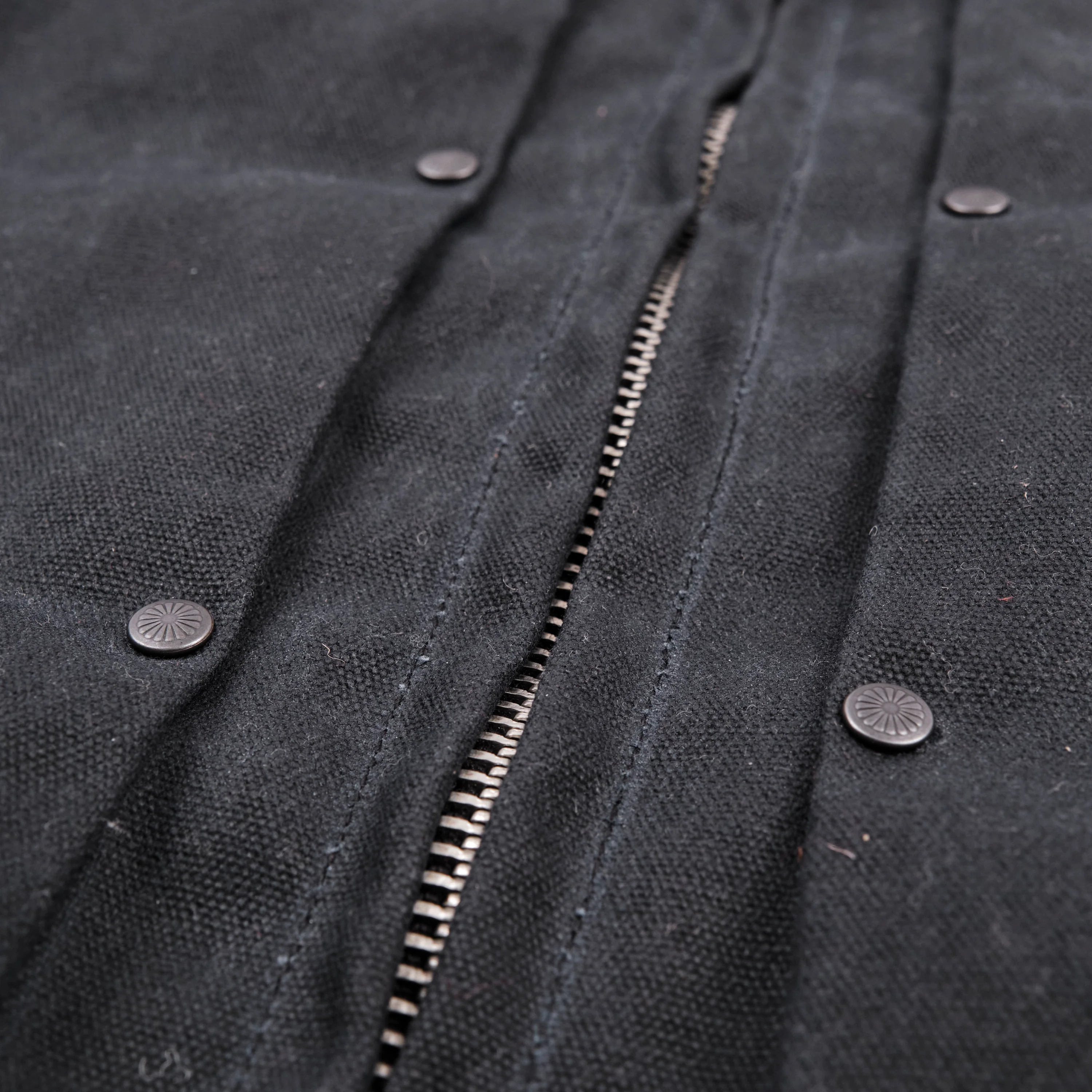 RJ-2 Waxed Canvas 20 Ounce Black Shearling - Image 6