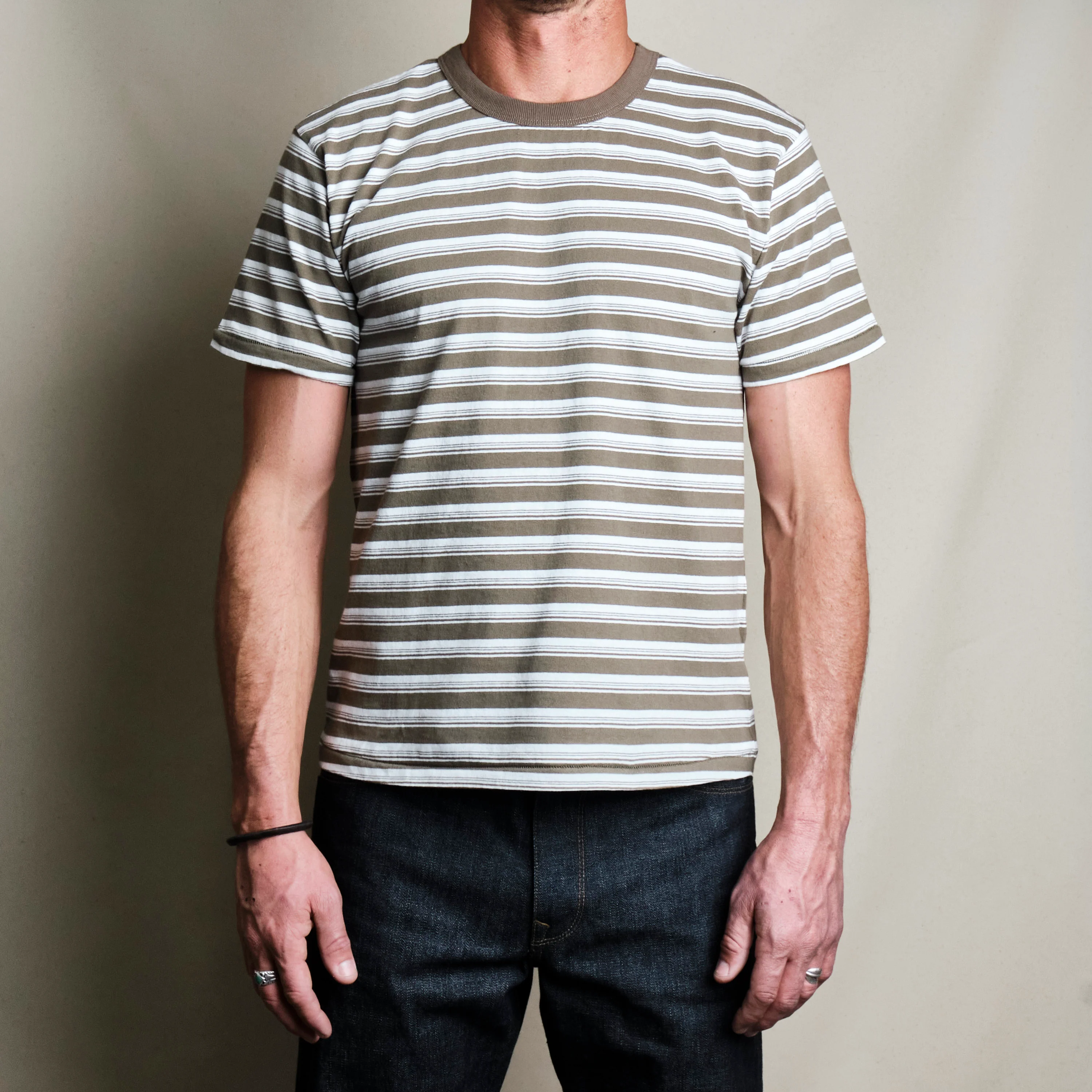 Speed Tee Olive Stripe - Image 2