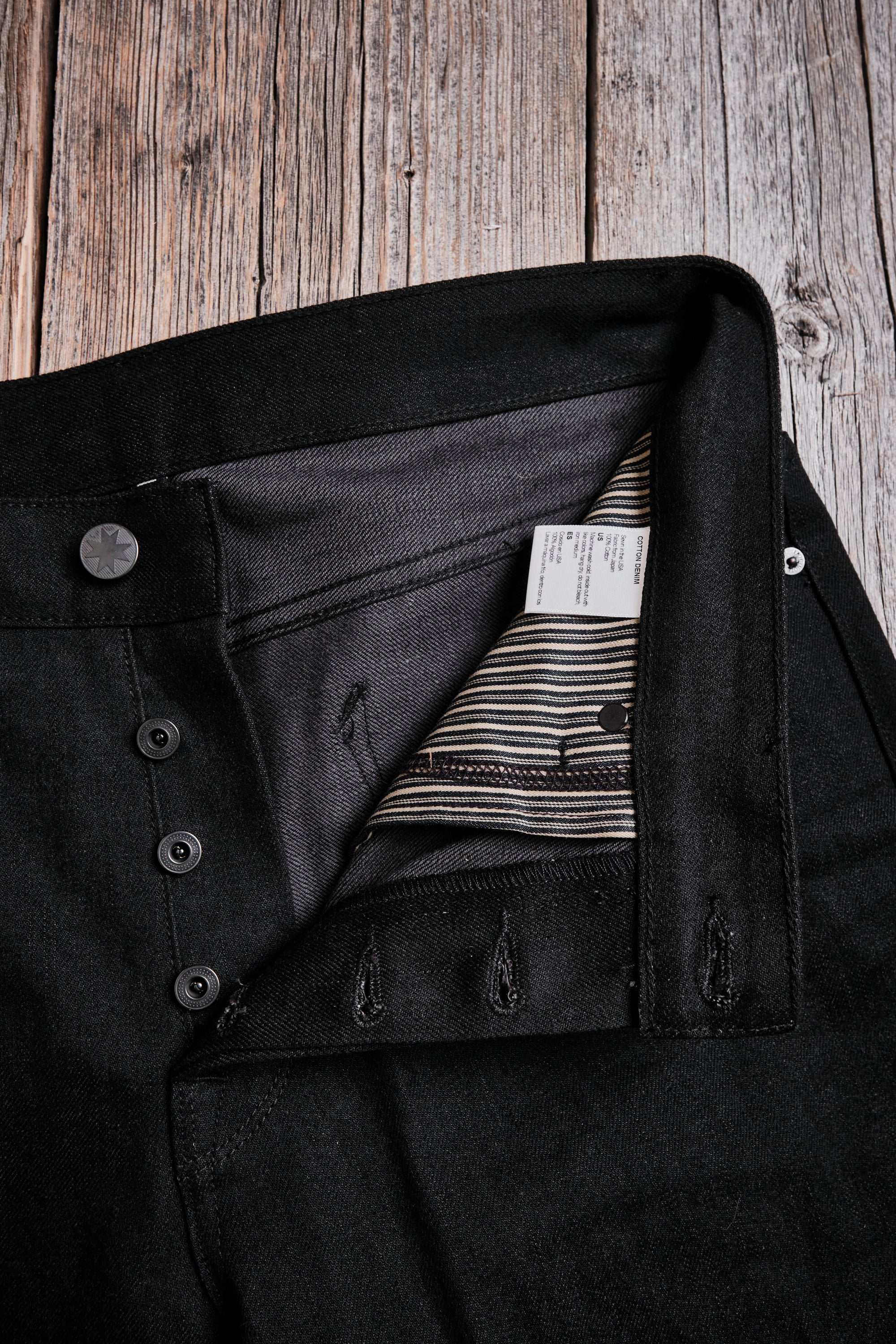 Trabuco Classic Straight 14.25 Ounce Black Grey Denim - Image 11