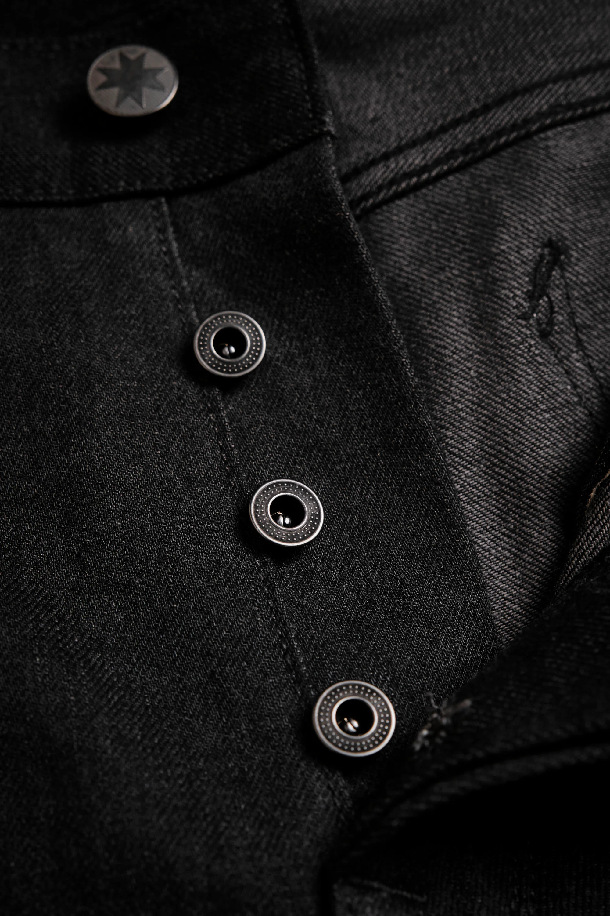 Trabuco Classic Straight 14.25 Ounce Black Grey Denim - Image 13