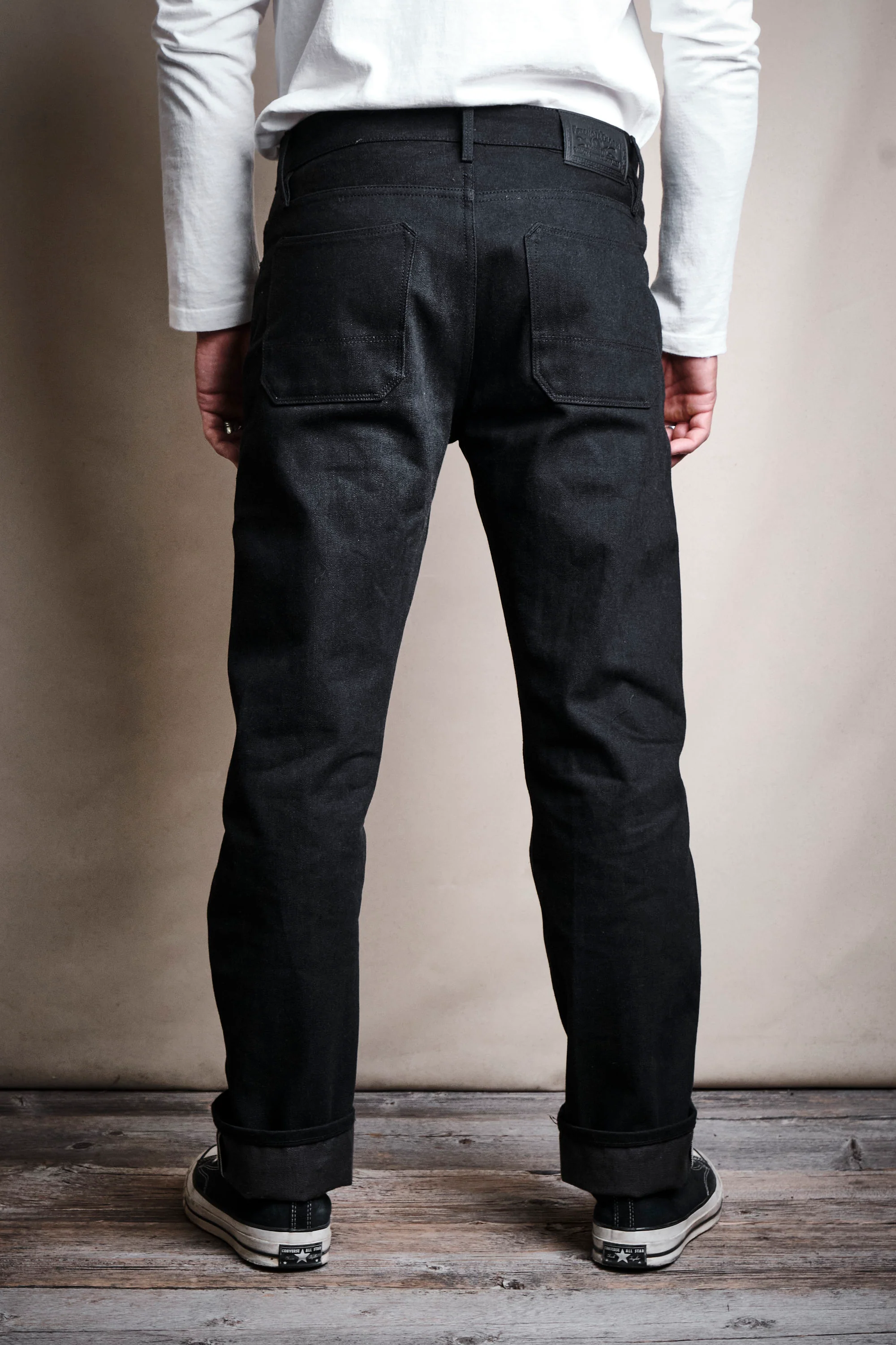 Trabuco Classic Straight 14.25 Ounce Black Grey Denim - Image 5