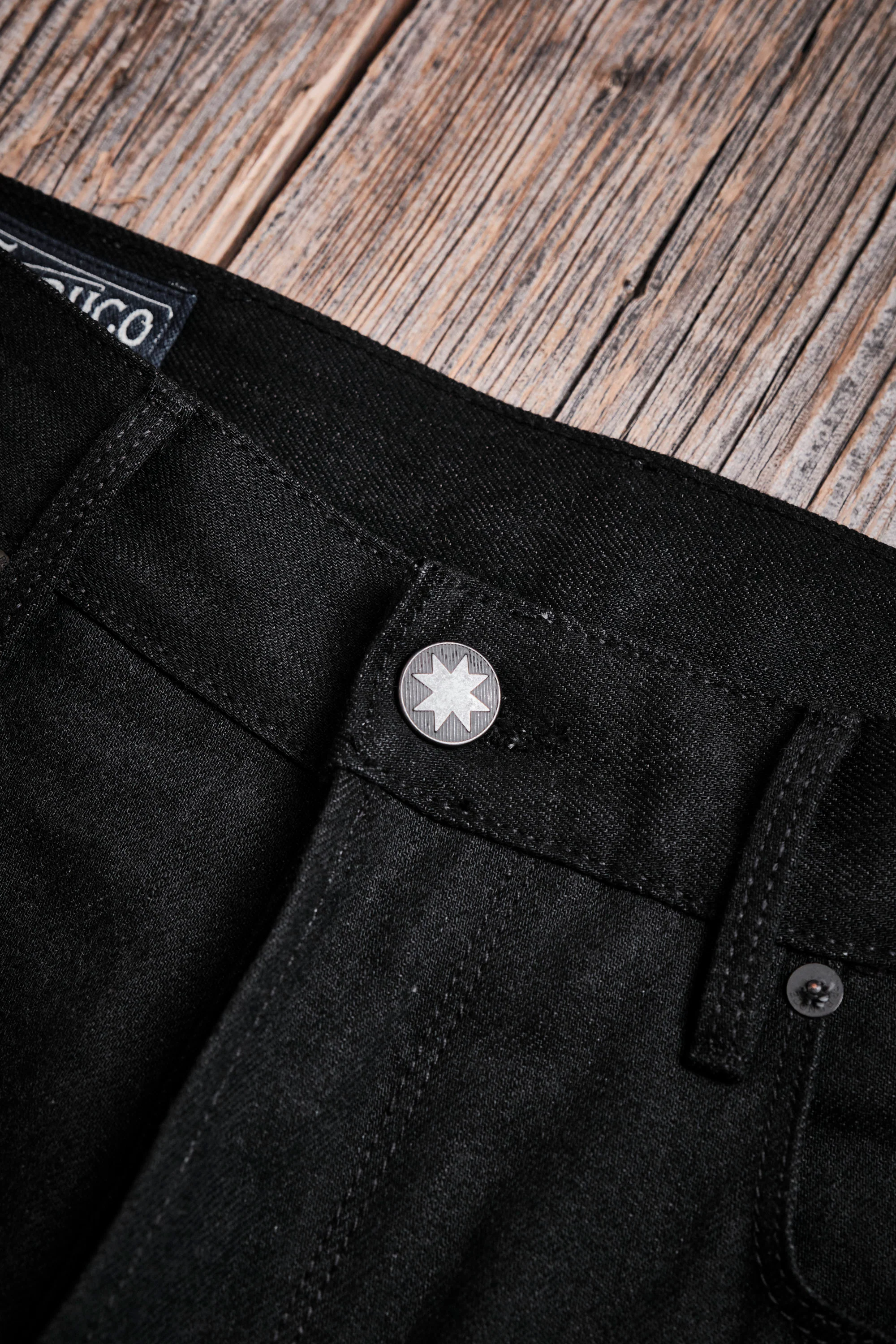 Trabuco Classic Straight 14.25 Ounce Black Grey Denim - Image 6