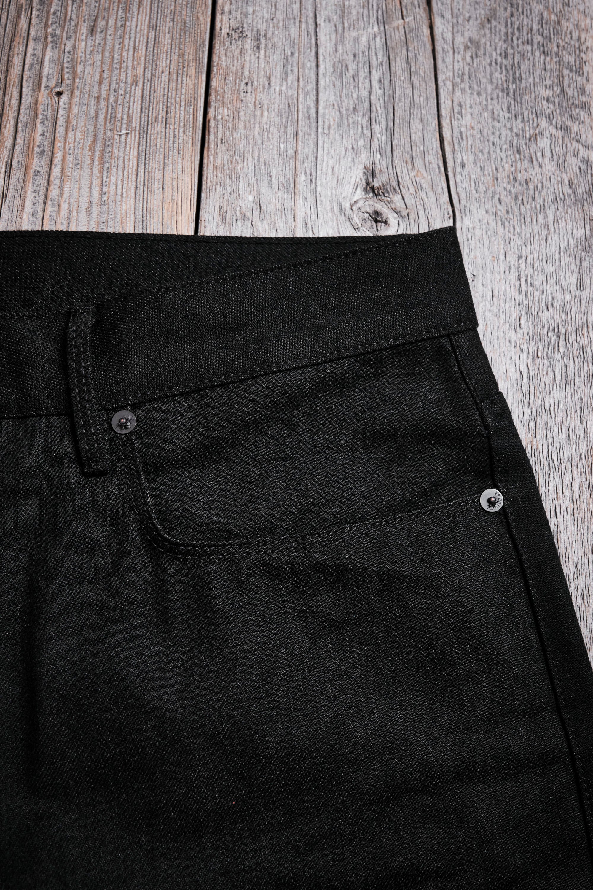 Trabuco Classic Straight 14.25 Ounce Black Grey Denim - Image 7