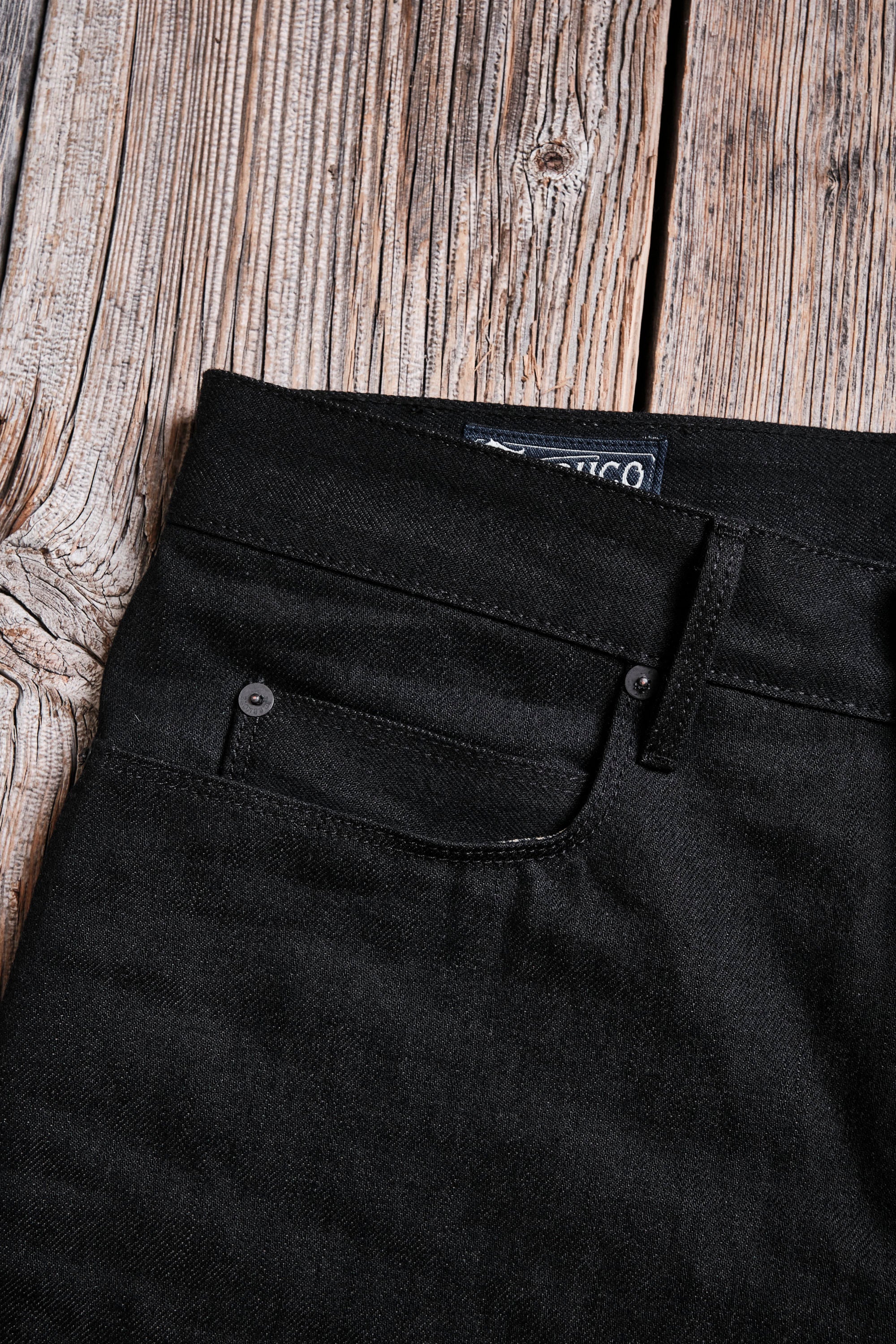 Trabuco Classic Straight 14.25 Ounce Black Grey Denim - Image 8