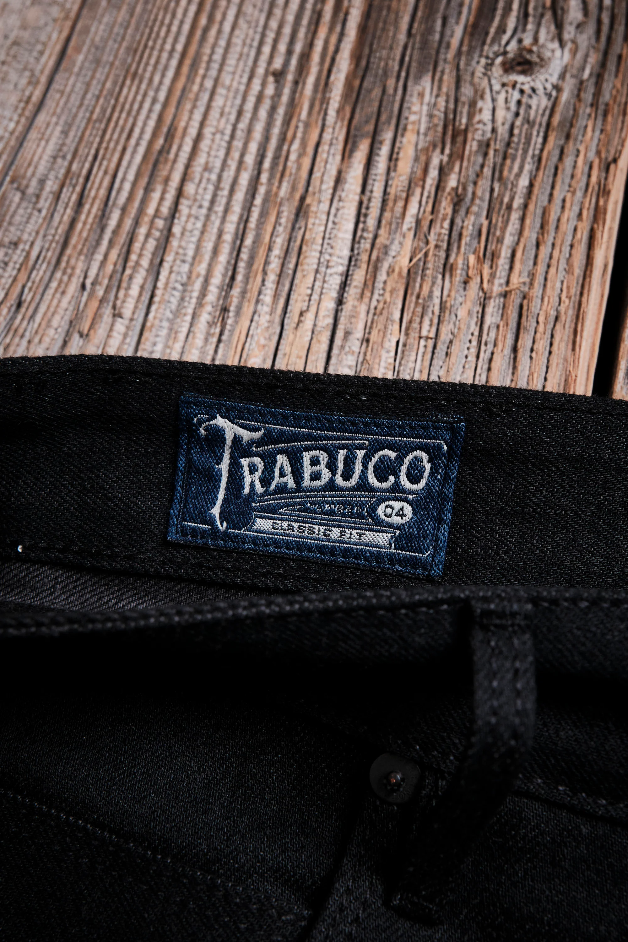 Trabuco Classic Straight 14.25 Ounce Black Grey Denim - Image 9
