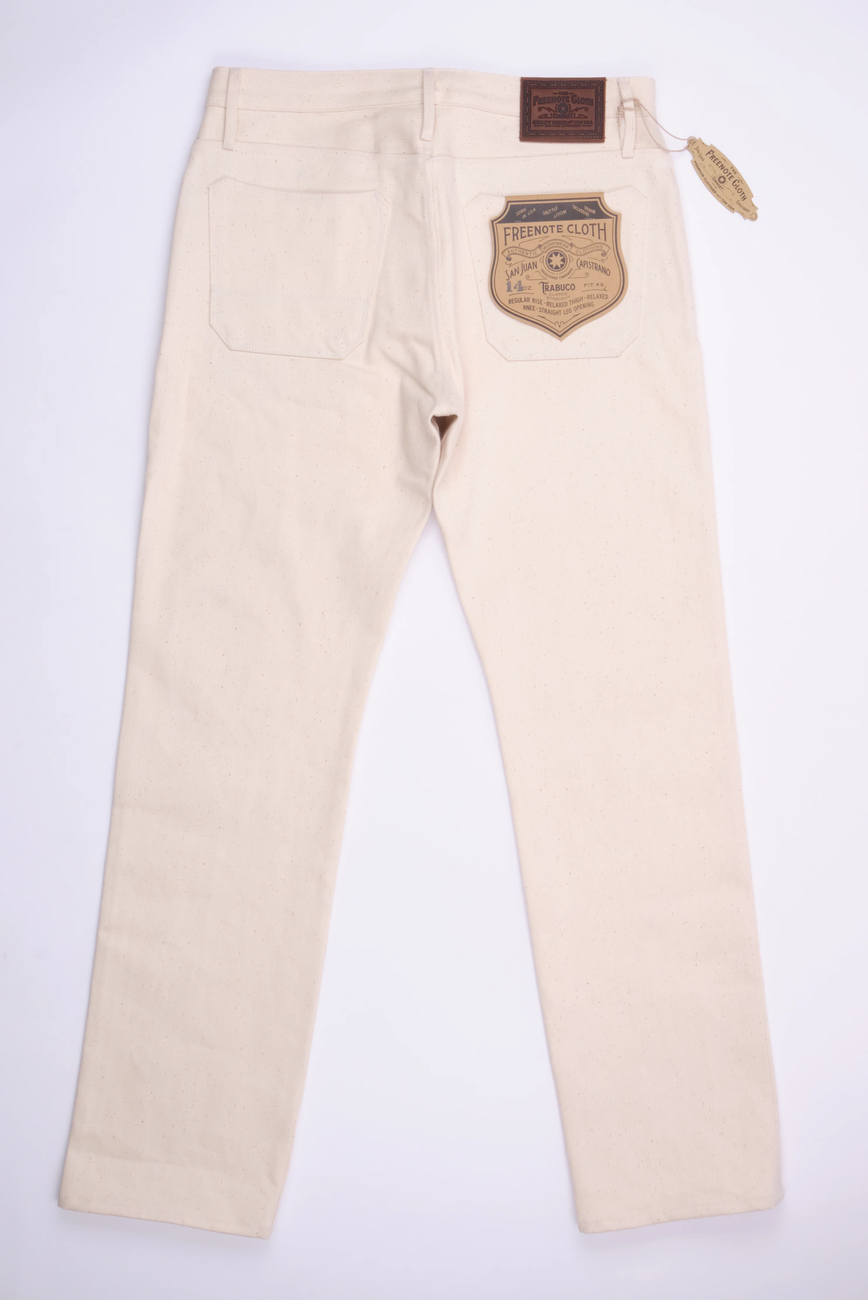 Trabuco Classic Straight <span> 14 Ounce Ecru Denim </span> - Image 7