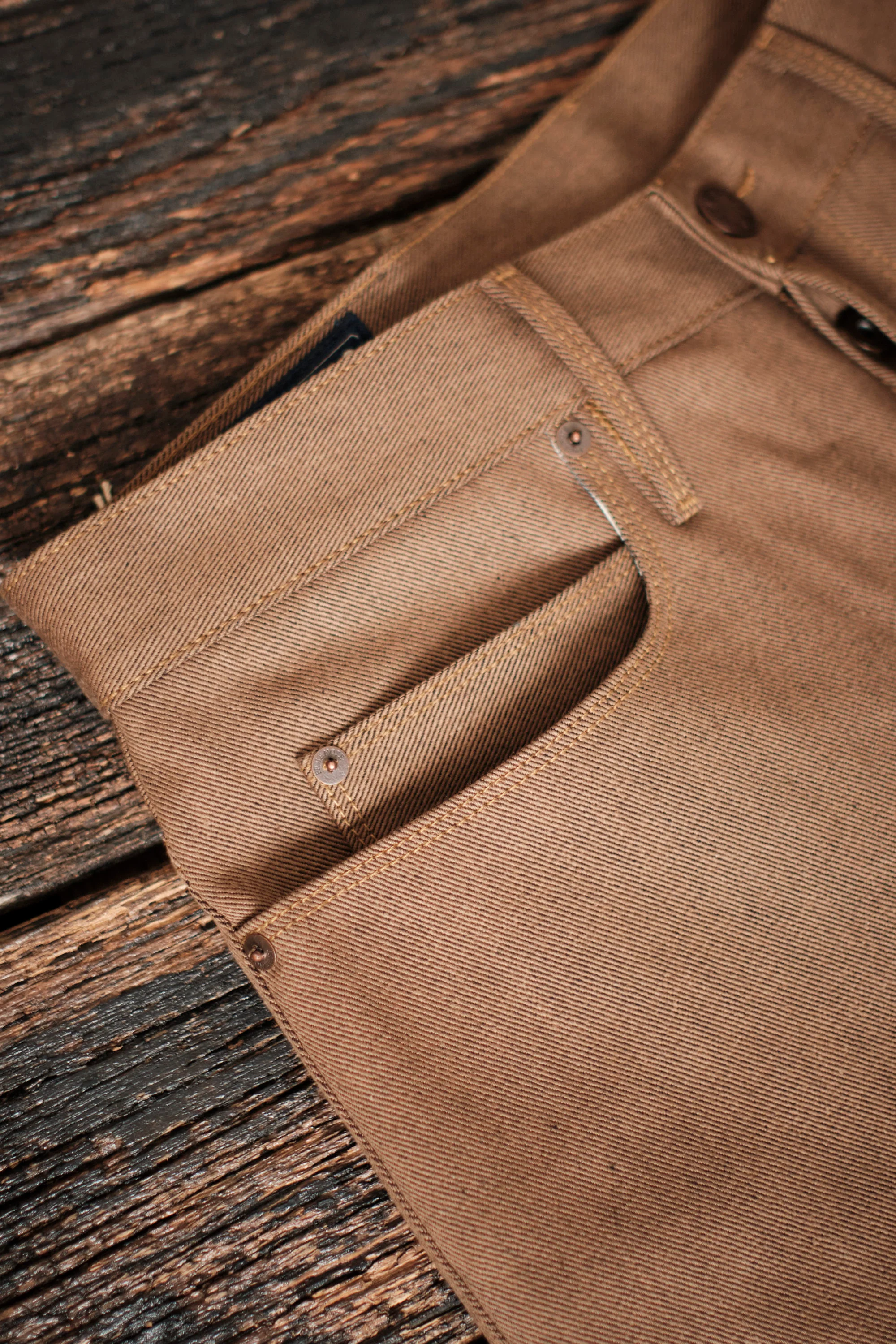 Trabuco Classic Straight <span> 15 Ounce Brown Denim </span> - Image 11