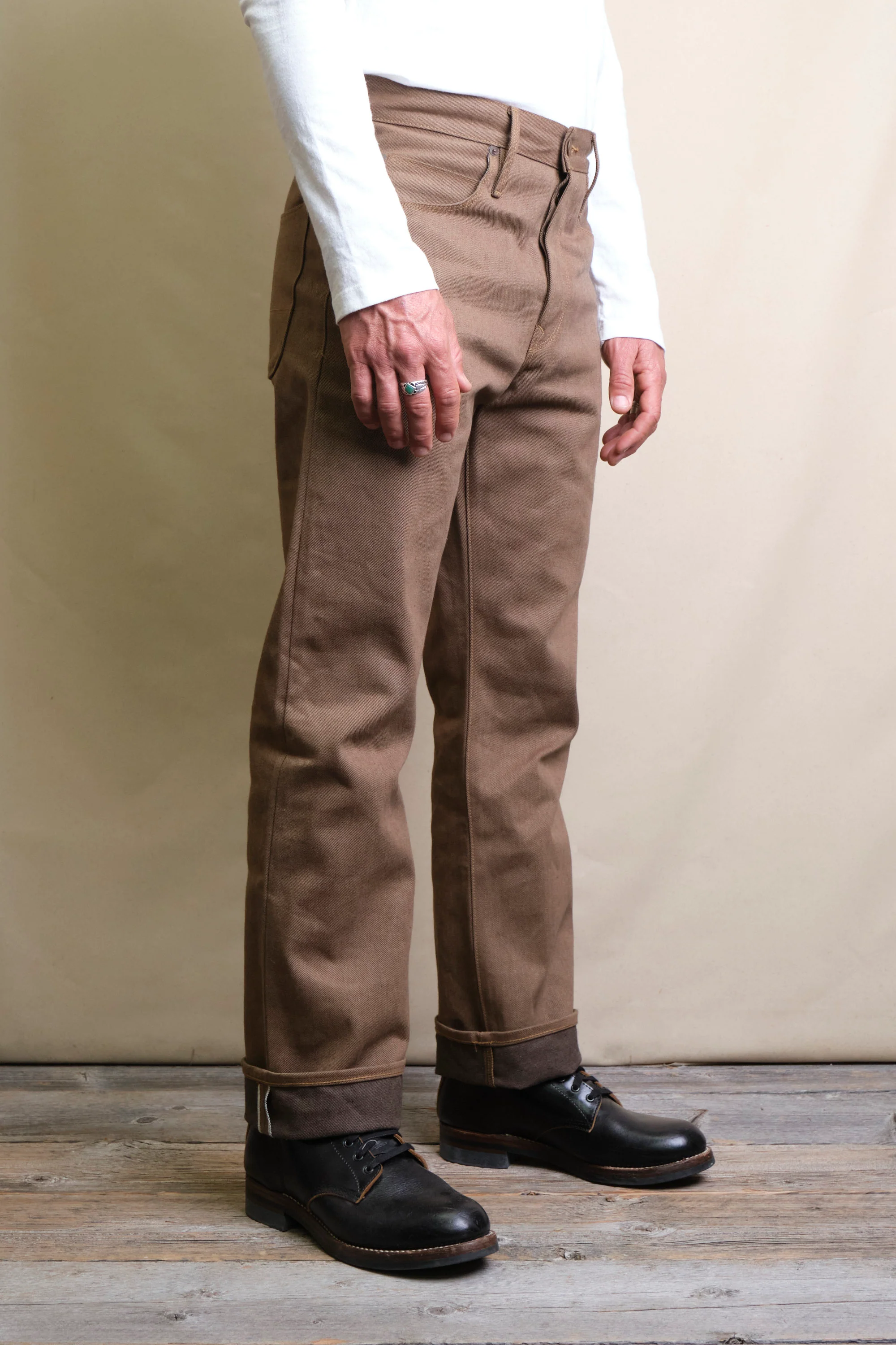 Trabuco Classic Straight <span> 15 Ounce Brown Denim </span> - Image 3