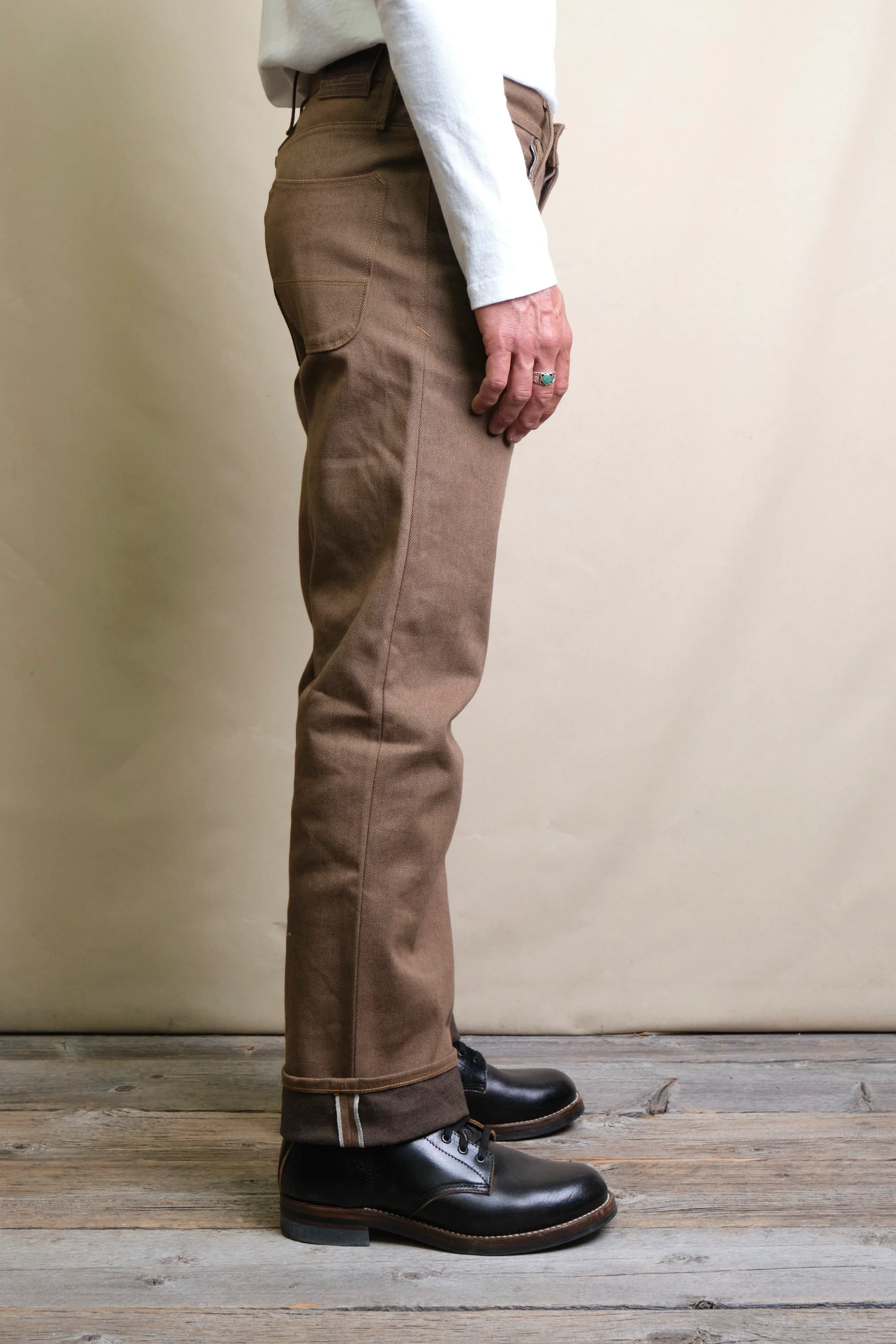 Trabuco Classic Straight <span> 15 Ounce Brown Denim </span> - Image 4