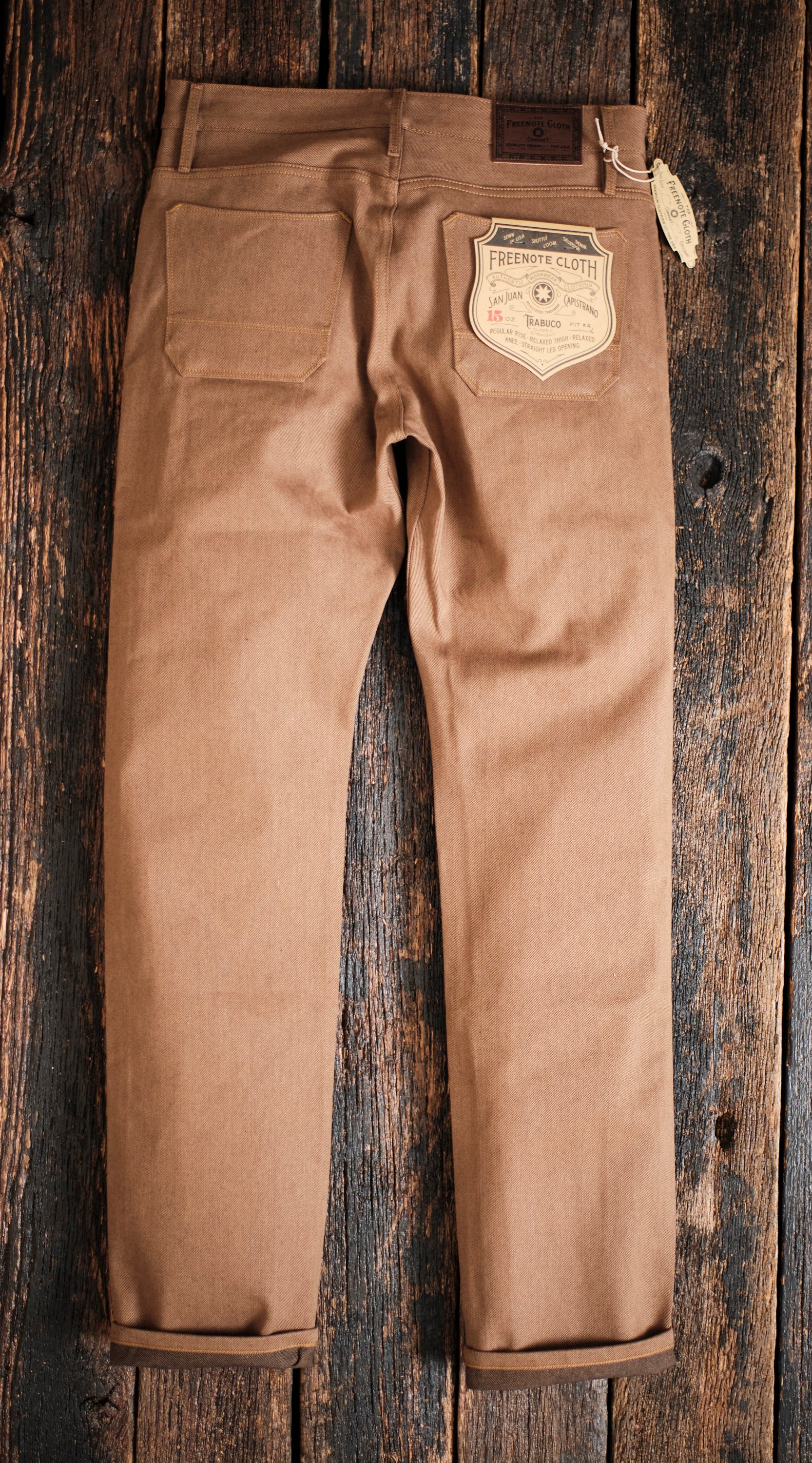 Trabuco Classic Straight <span> 15 Ounce Brown Denim </span> - Image 7
