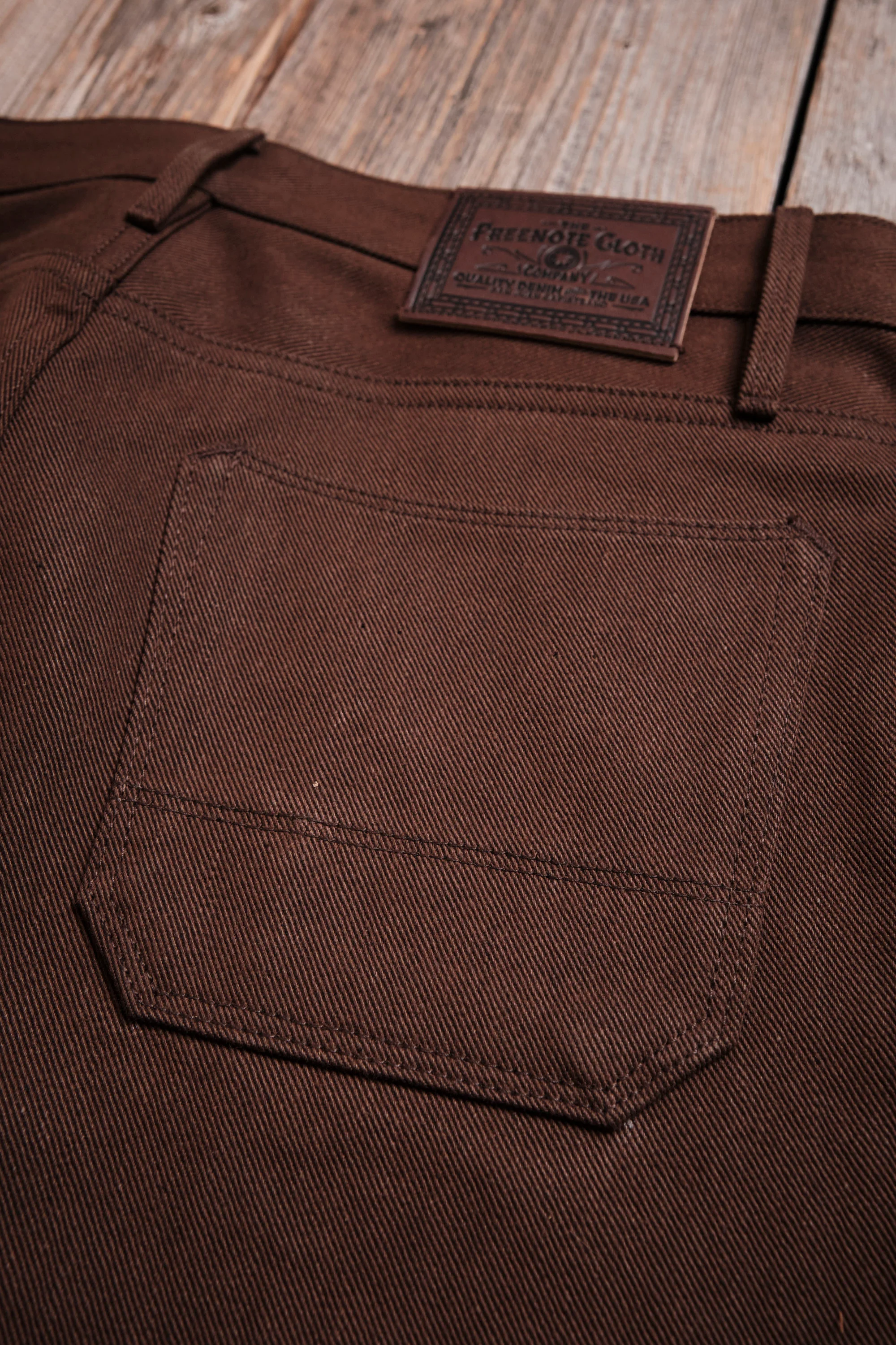 Trabuco Classic Straight <span> 15 Ounce Dark Brown Denim </span> - Image 10