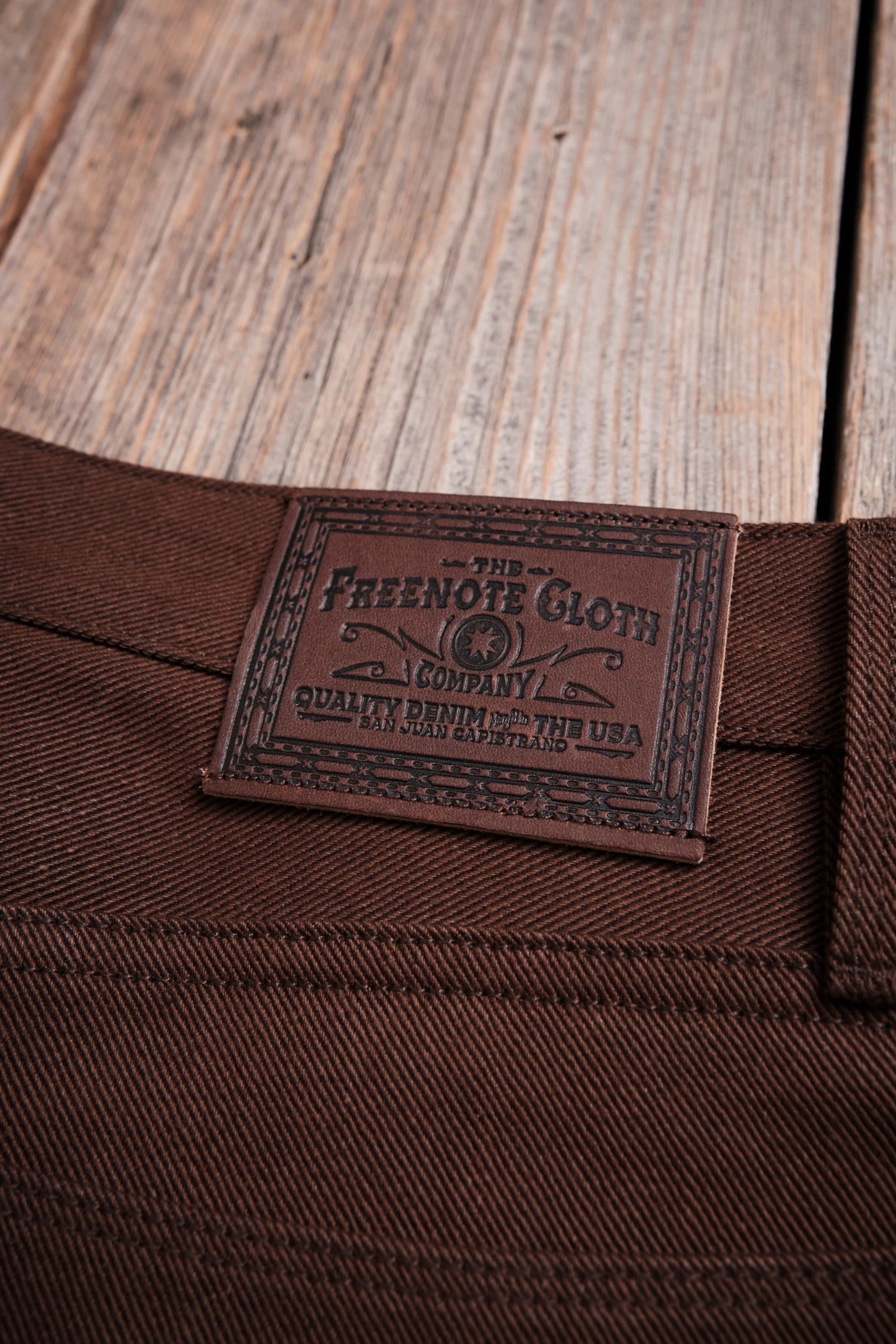 Trabuco Classic Straight <span> 15 Ounce Dark Brown Denim </span> - Image 11