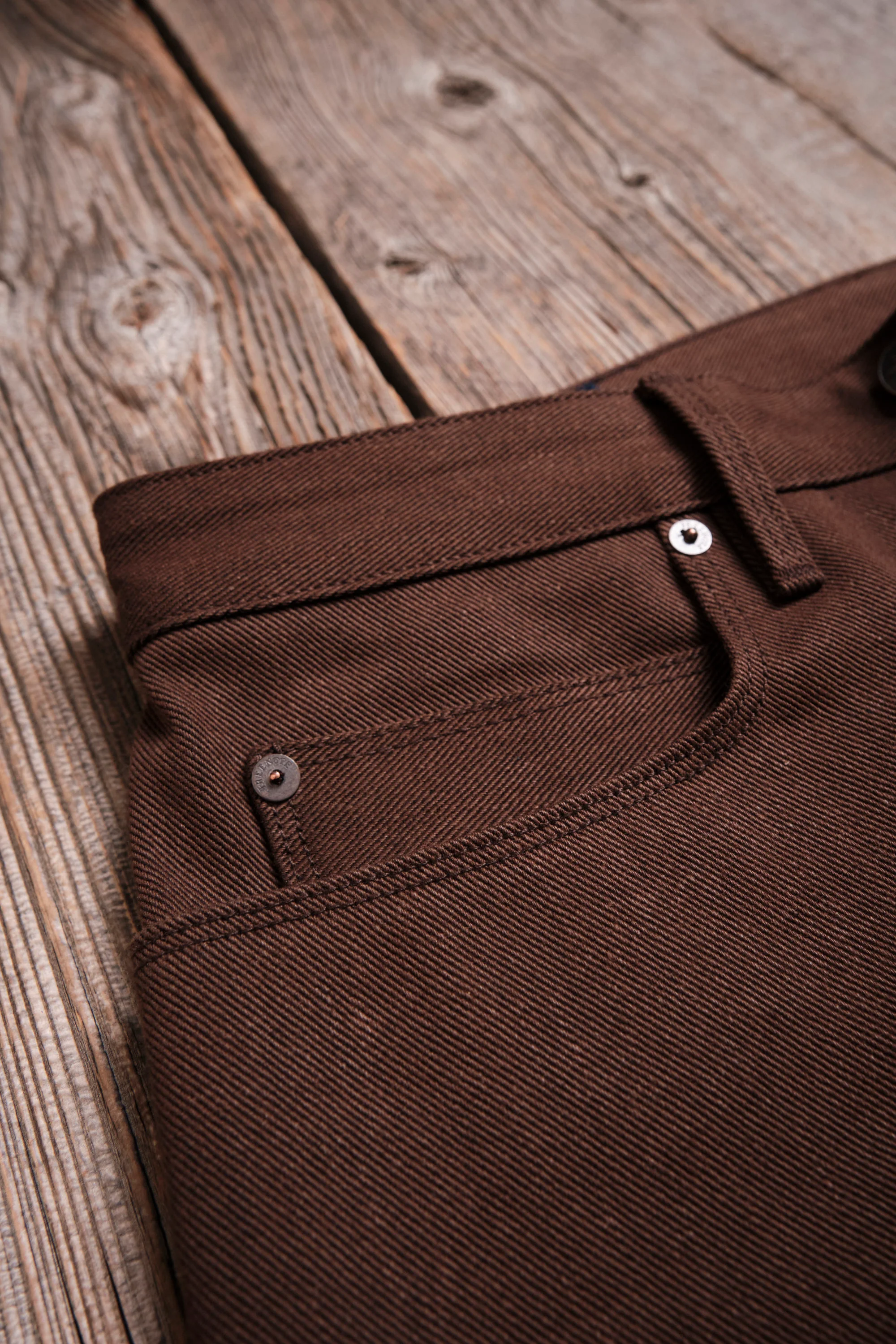Trabuco Classic Straight <span> 15 Ounce Dark Brown Denim </span> - Image 6