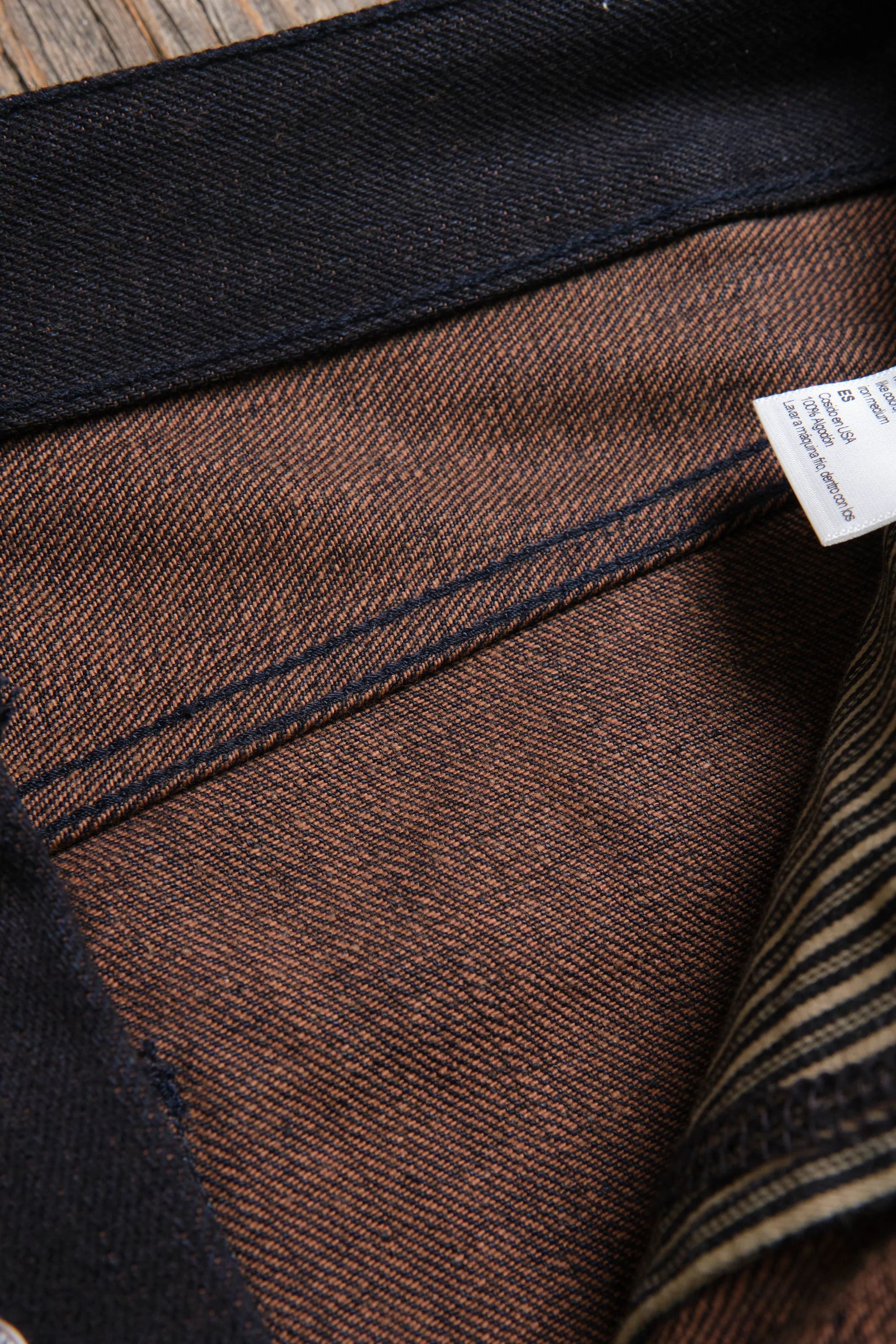 Trabuco Classic Straight 16 Ounce Indigo Brown Denim - Image 10