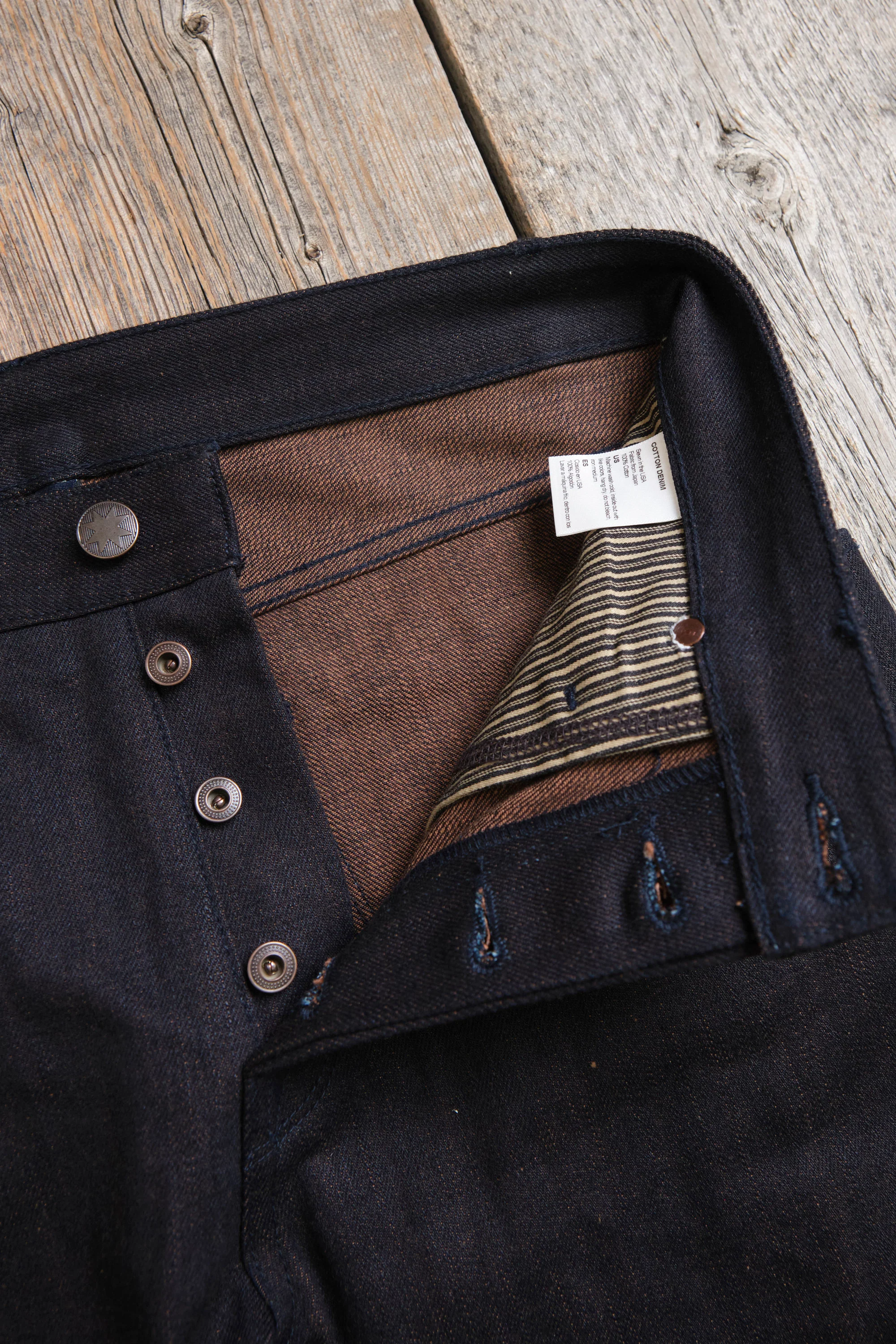Trabuco Classic Straight 16 Ounce Indigo Brown Denim - Image 7