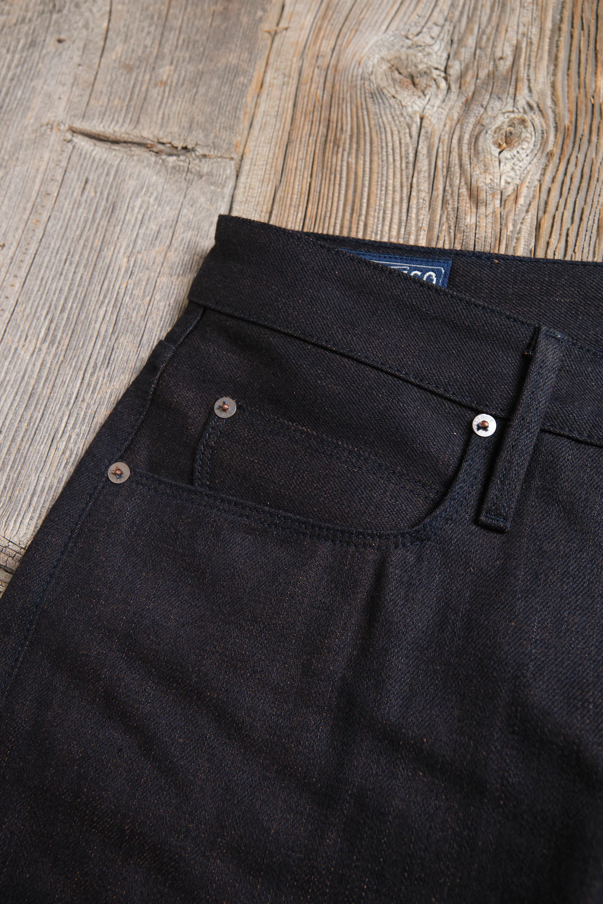 Trabuco Classic Straight 16 Ounce Indigo Brown Denim - Image 8