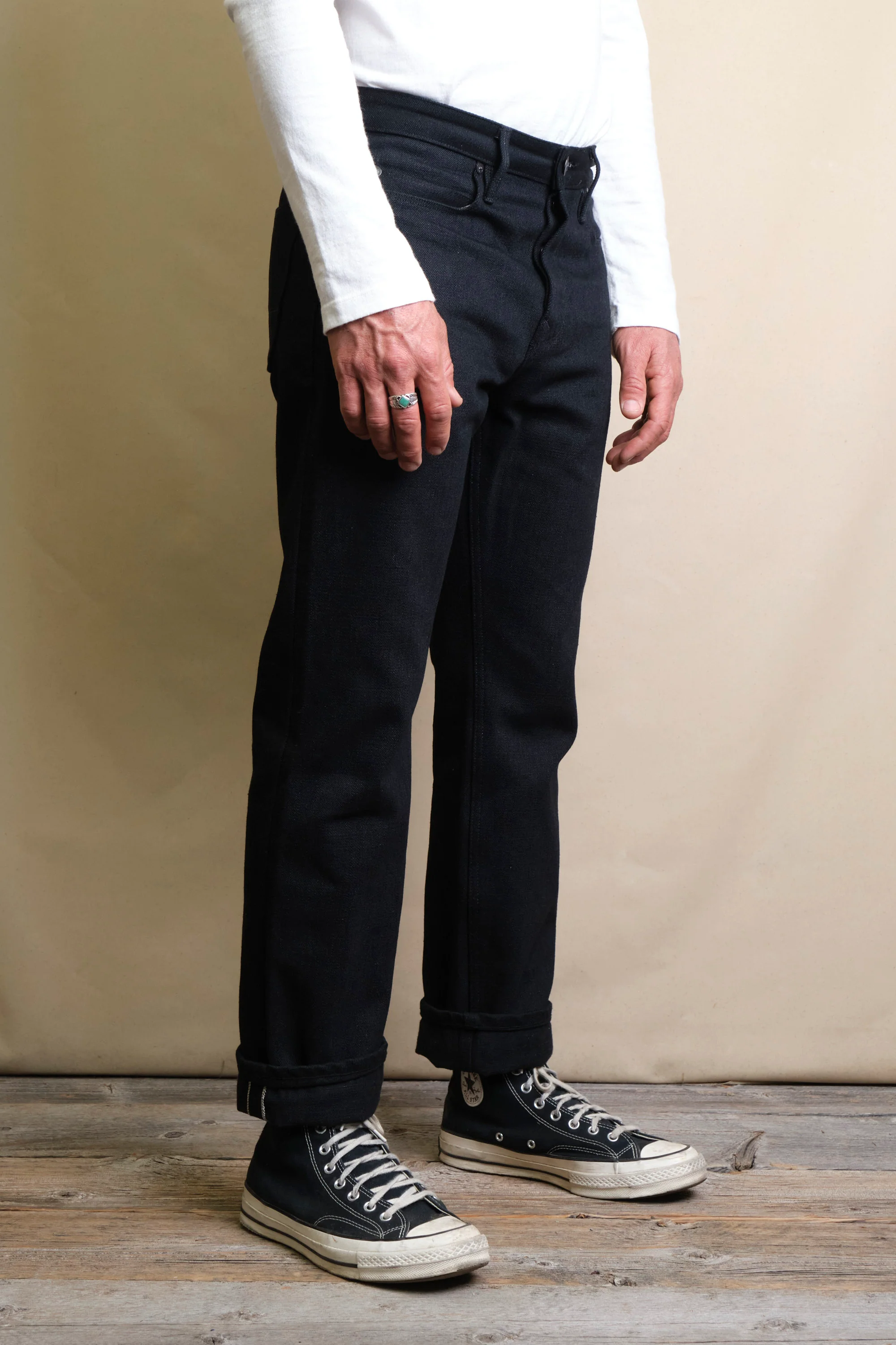 Trabuco Classic Straight <span> 17 Ounce Black Denim </span> - Image 3
