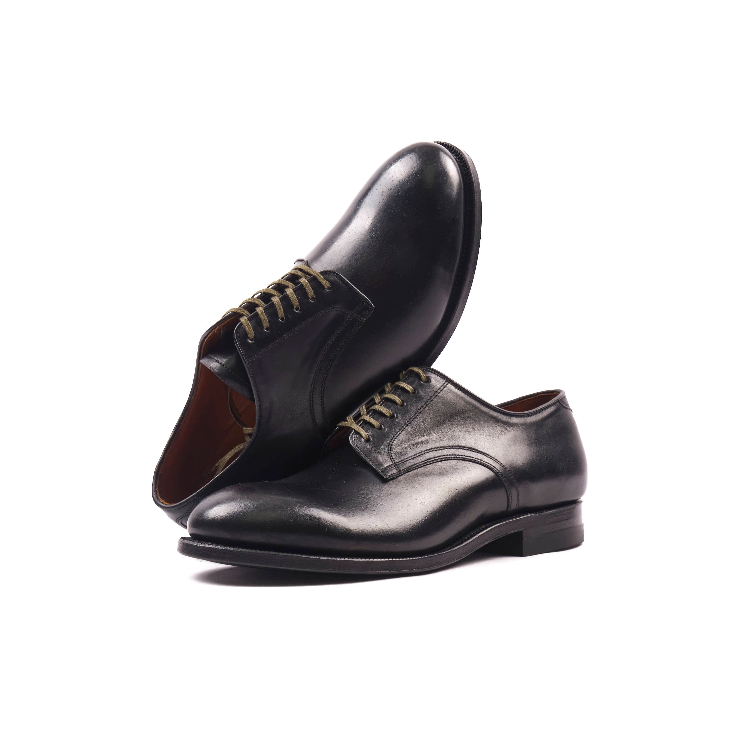 VIBERG NAVVY CUT SHOE - NERO KANGAROO - Image 2