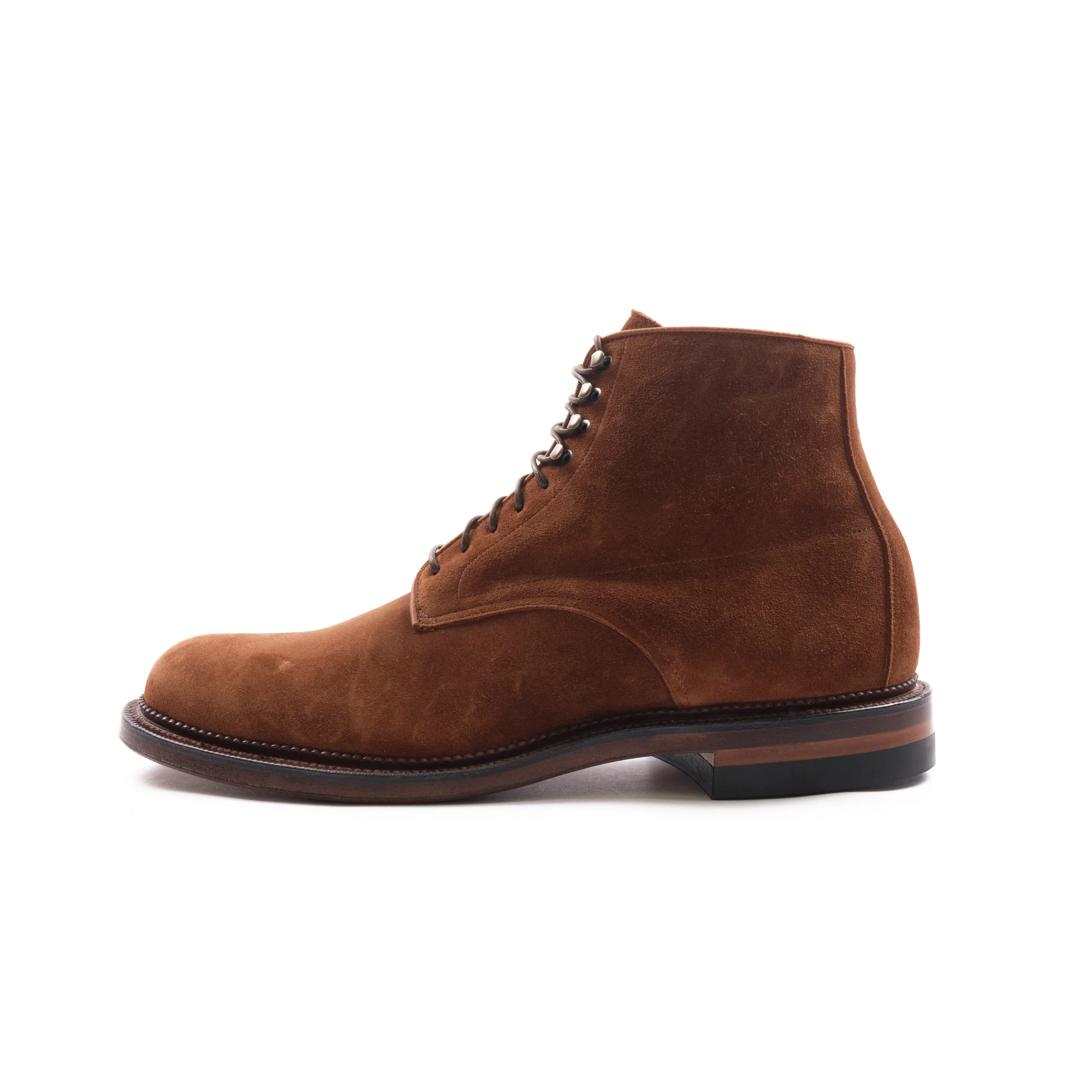 VIBERG 1940 NAVVY BOOT - CHESTNUT JANUS CALF SUEDE - Image 3