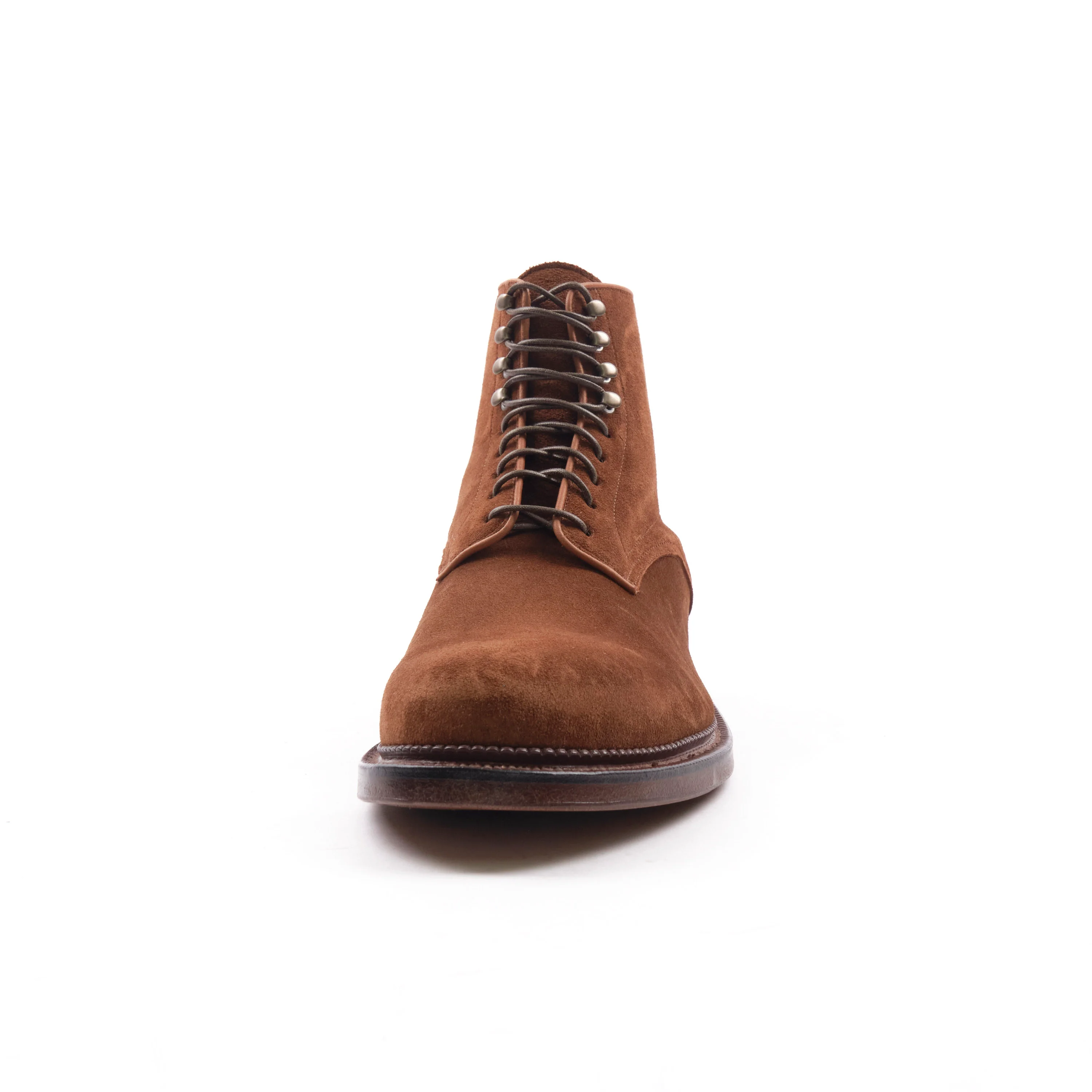 VIBERG 1940 NAVVY BOOT - CHESTNUT JANUS CALF SUEDE - Image 4