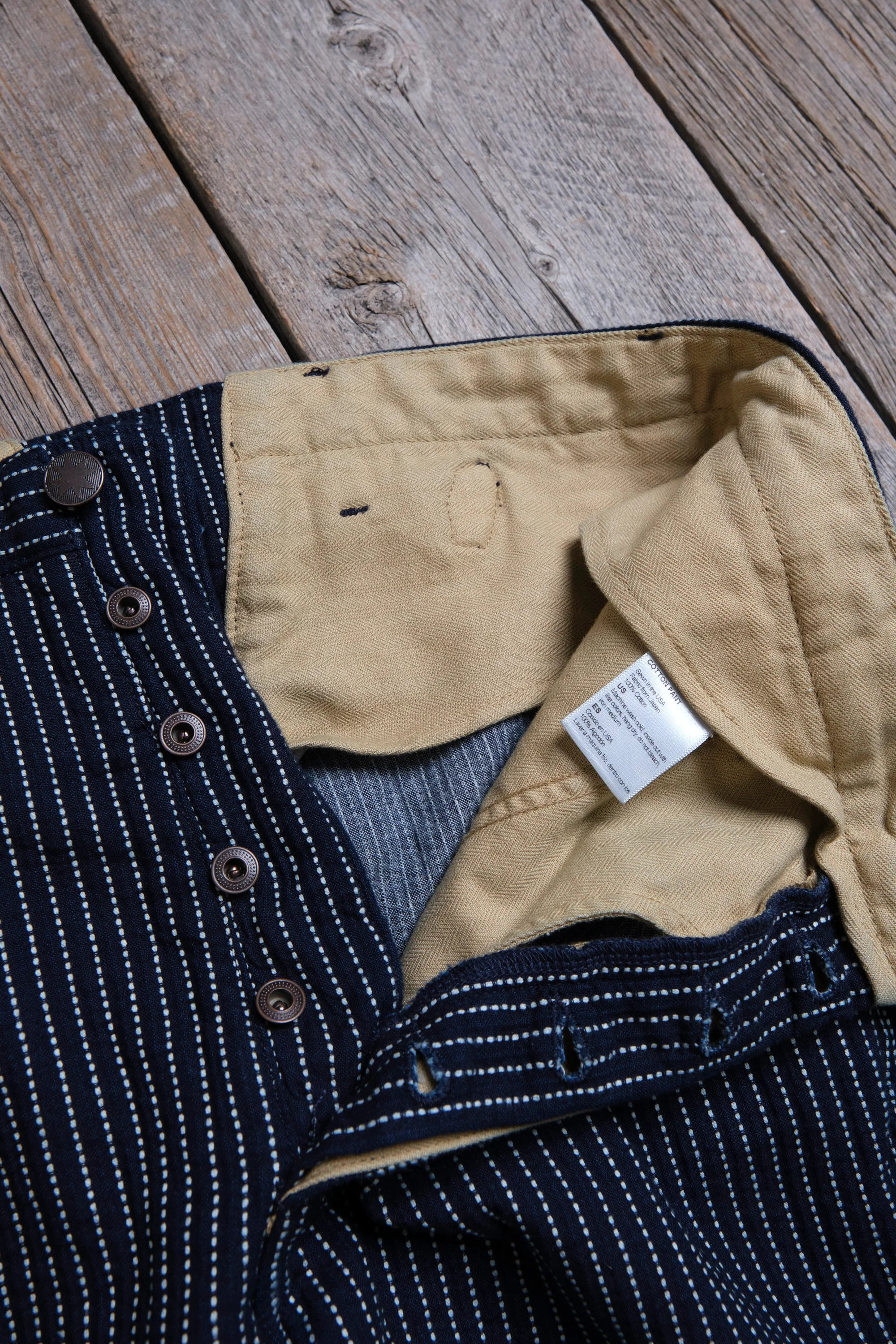 Western Pant Blue Dobby Stripe - Image 10