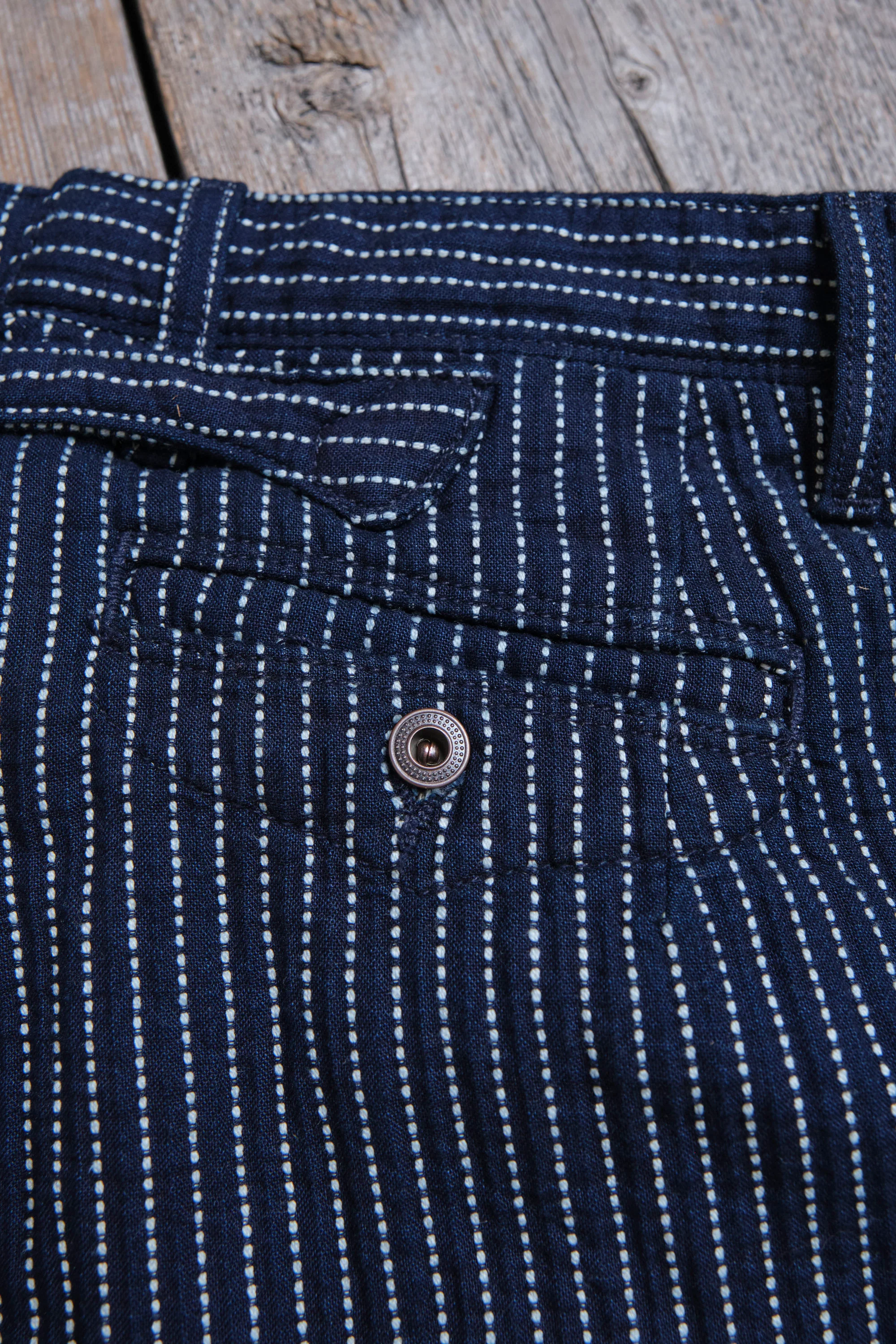 Western Pant Blue Dobby Stripe - Image 11