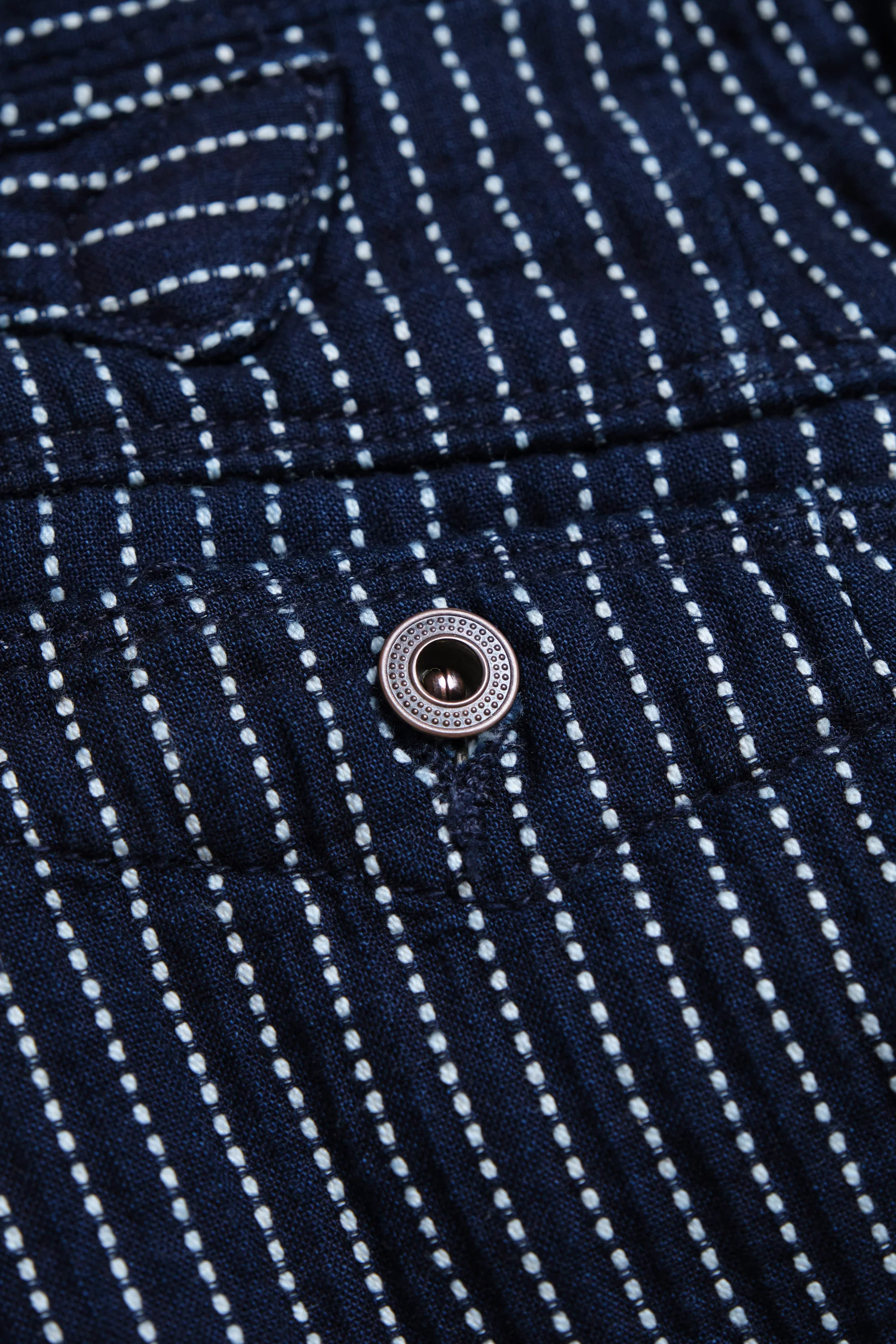 Western Pant Blue Dobby Stripe - Image 12