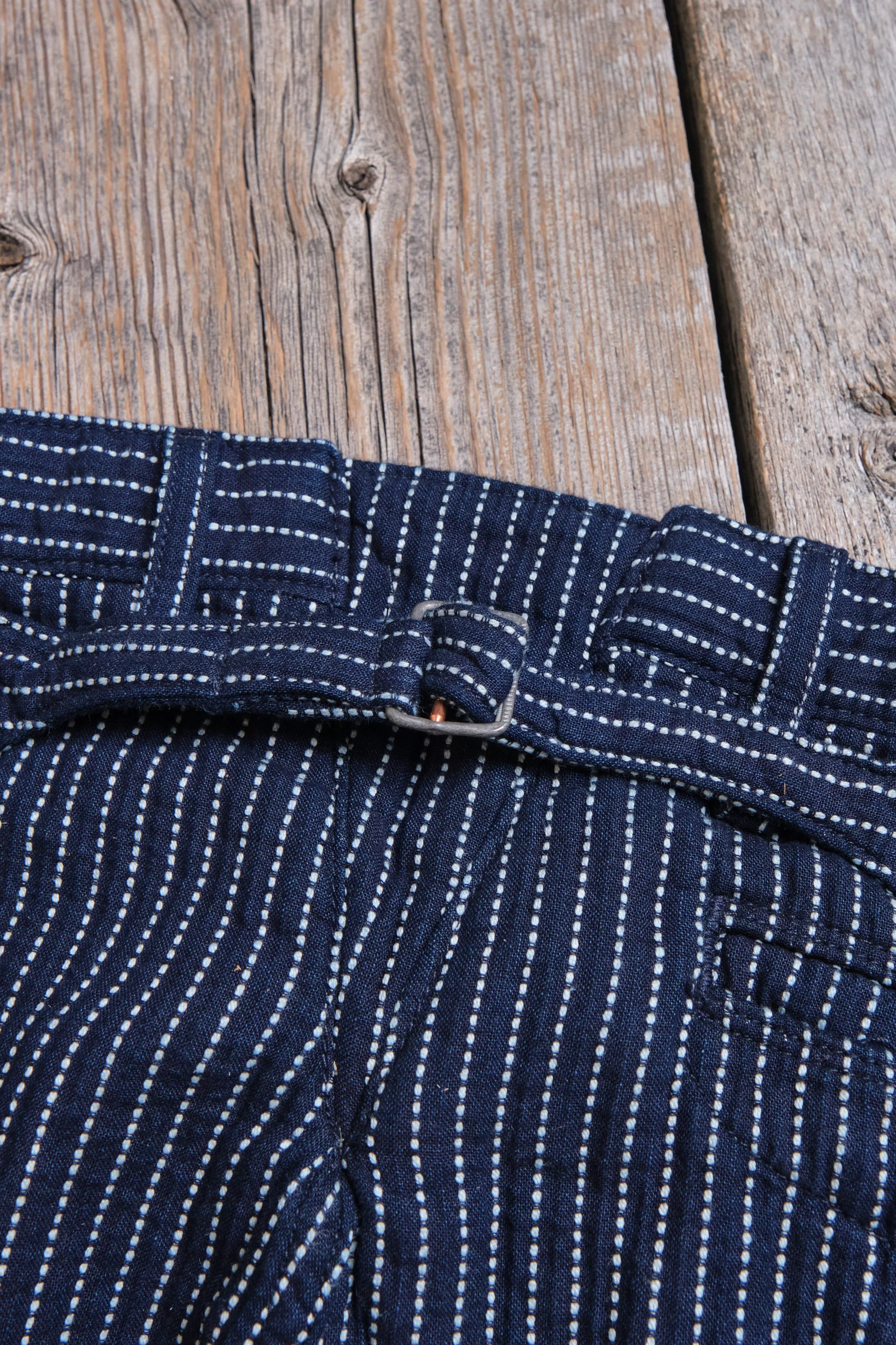 Western Pant Blue Dobby Stripe - Image 13