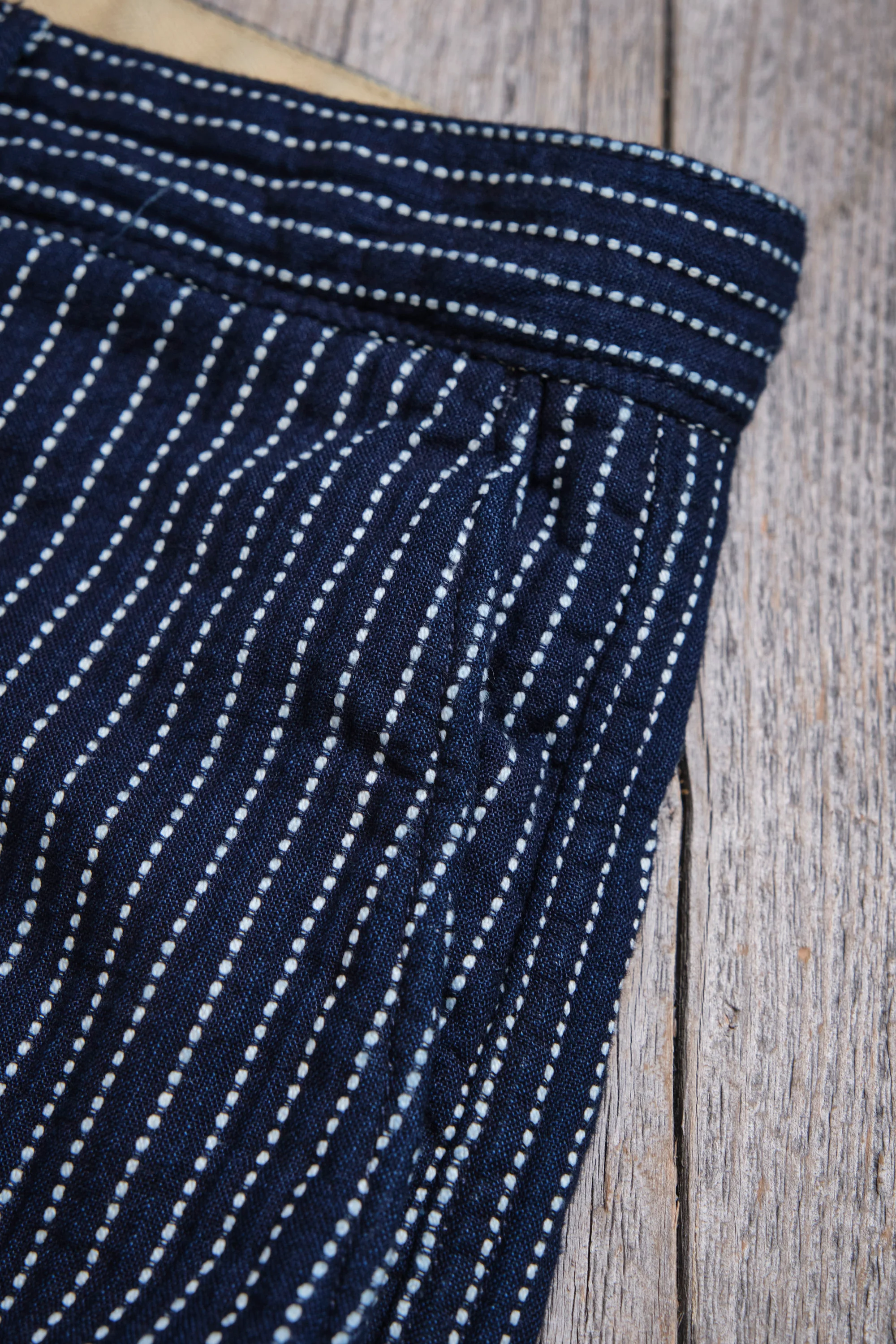 Western Pant Blue Dobby Stripe - Image 6