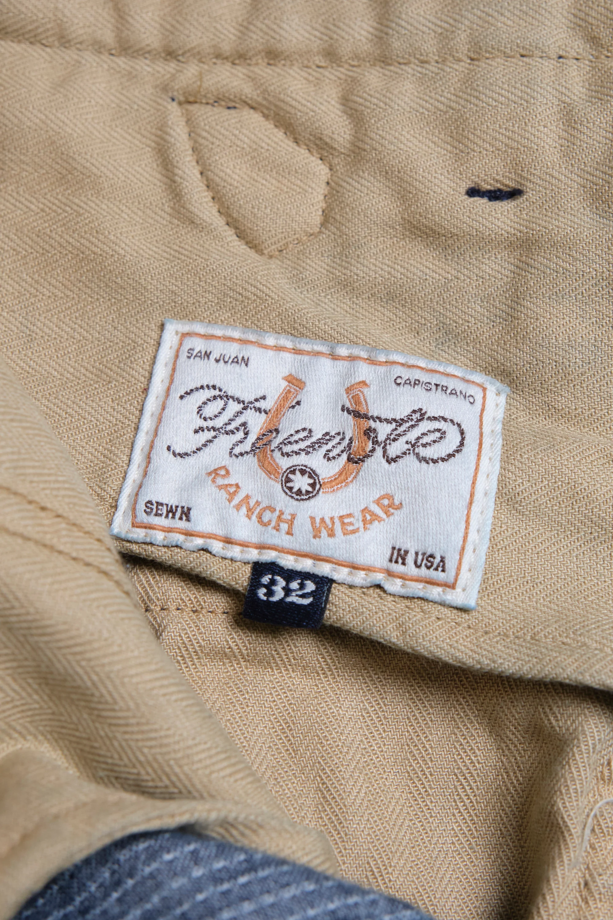 Western Pant Blue Dobby Stripe - Image 8